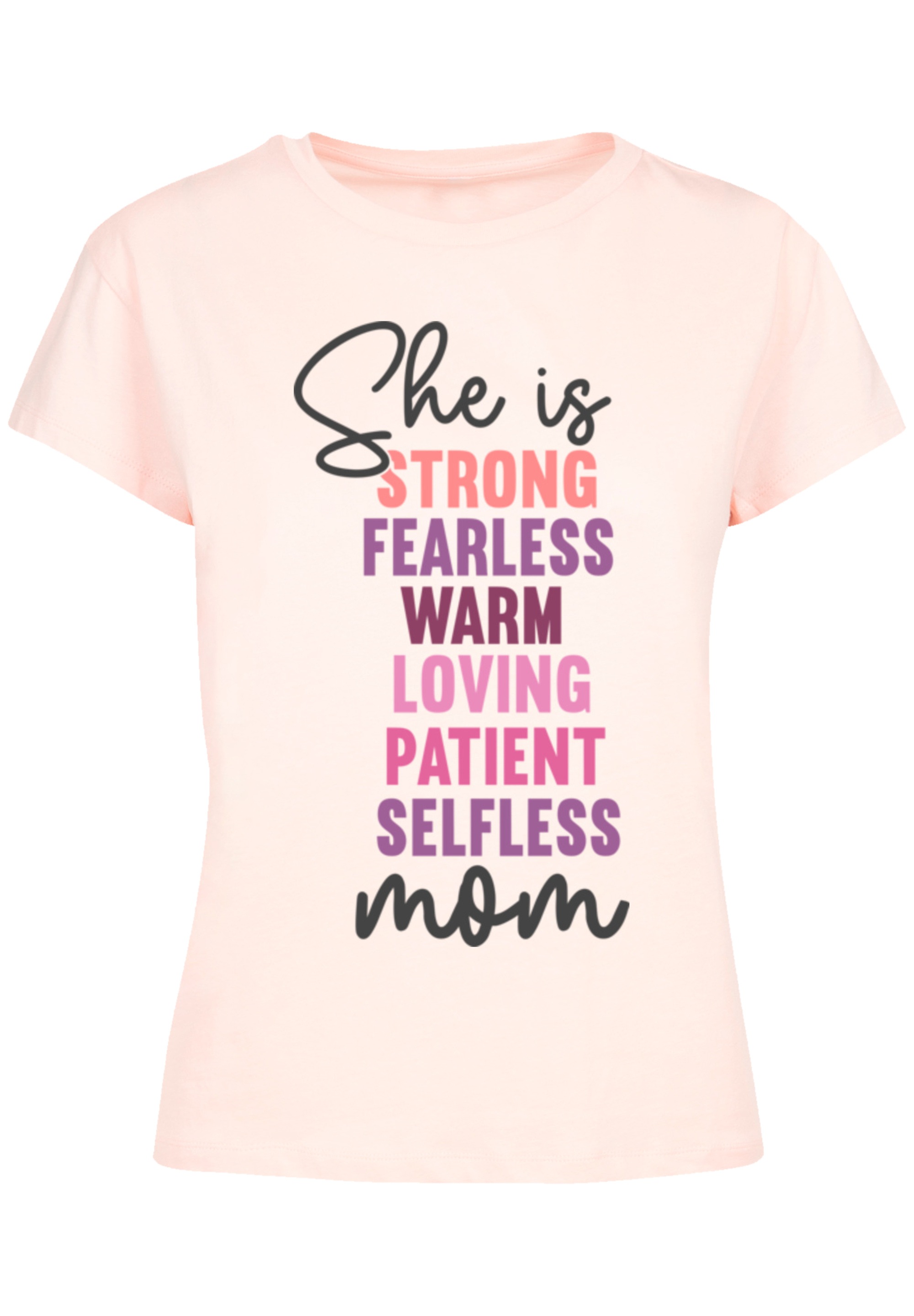 F4NT4STIC T-Shirt »Mothers Day Strong & Fearless Mom Inspirational Quote«, Premium Qualität