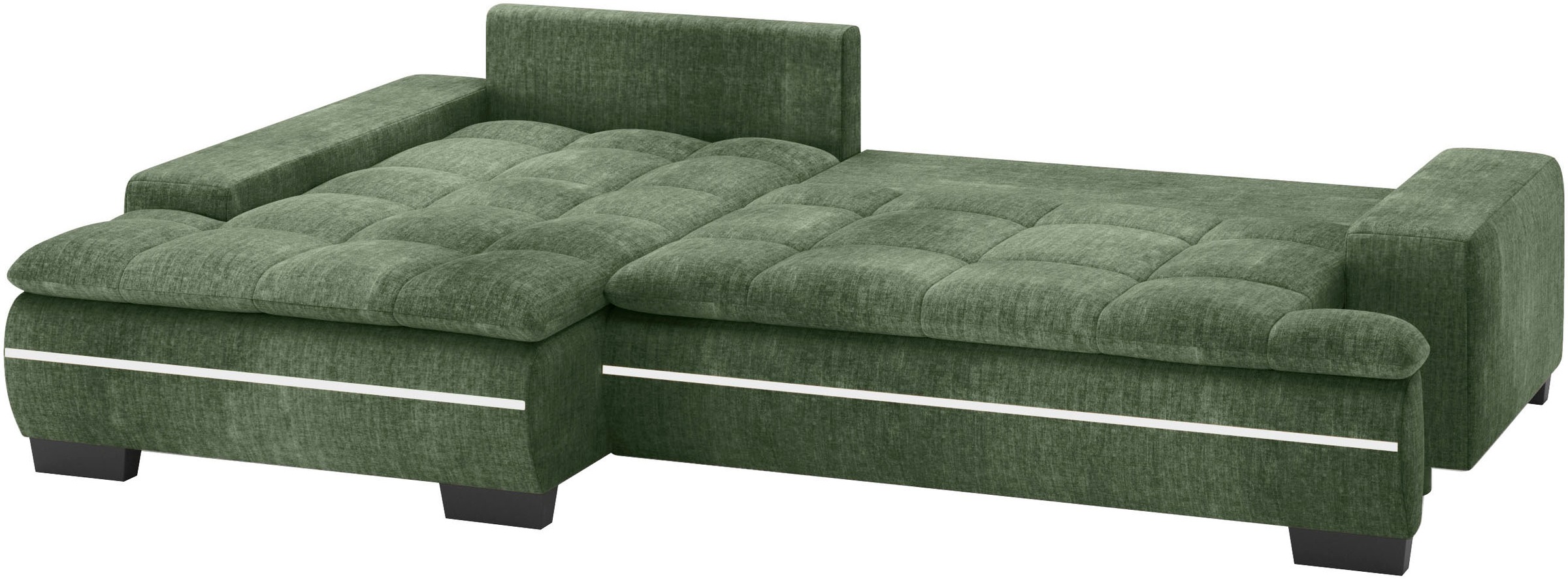 Mr. Couch Ecksofa »Haiti II, L-Form«, RGB-LED Beleuchtung, Kaltschaum, wahlweise mit Bett, Bettkasten