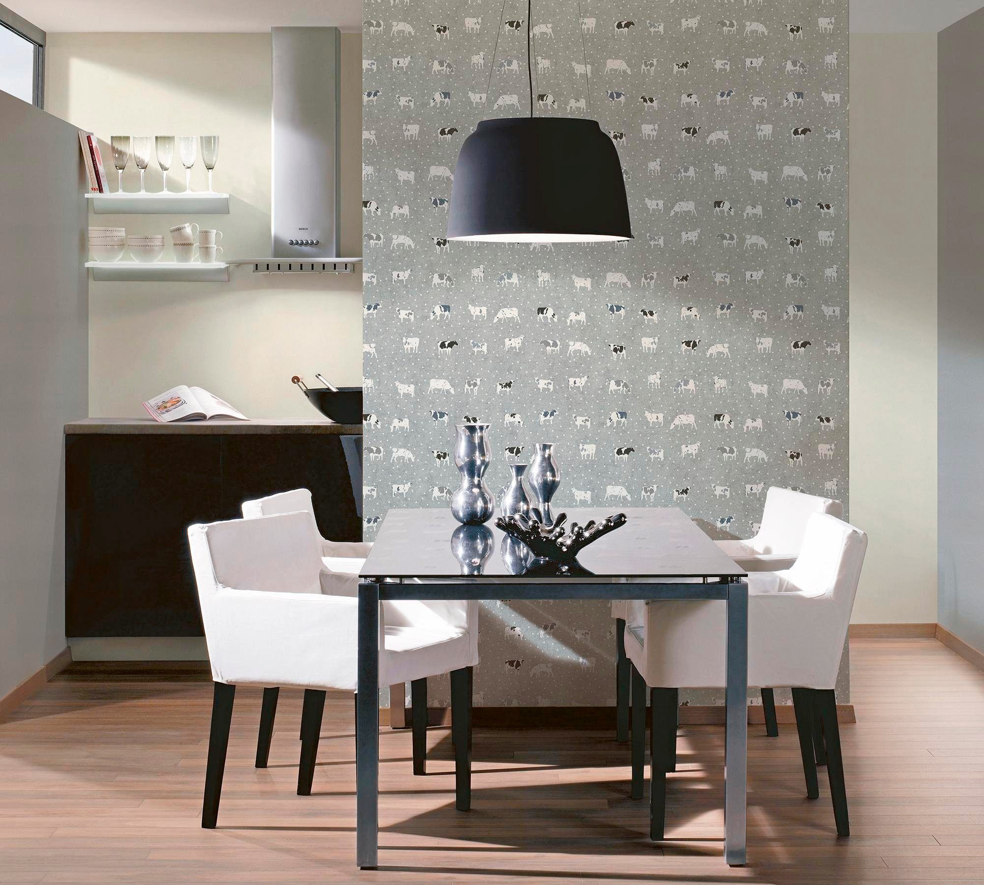 living walls Vliestapete »Boys & Girls« einfarbig | uni | unifarben leicht strukturiert Uni Tapete einfarbig Tapeten Wohnzimmer Schlafzimmer Küche Flur Design