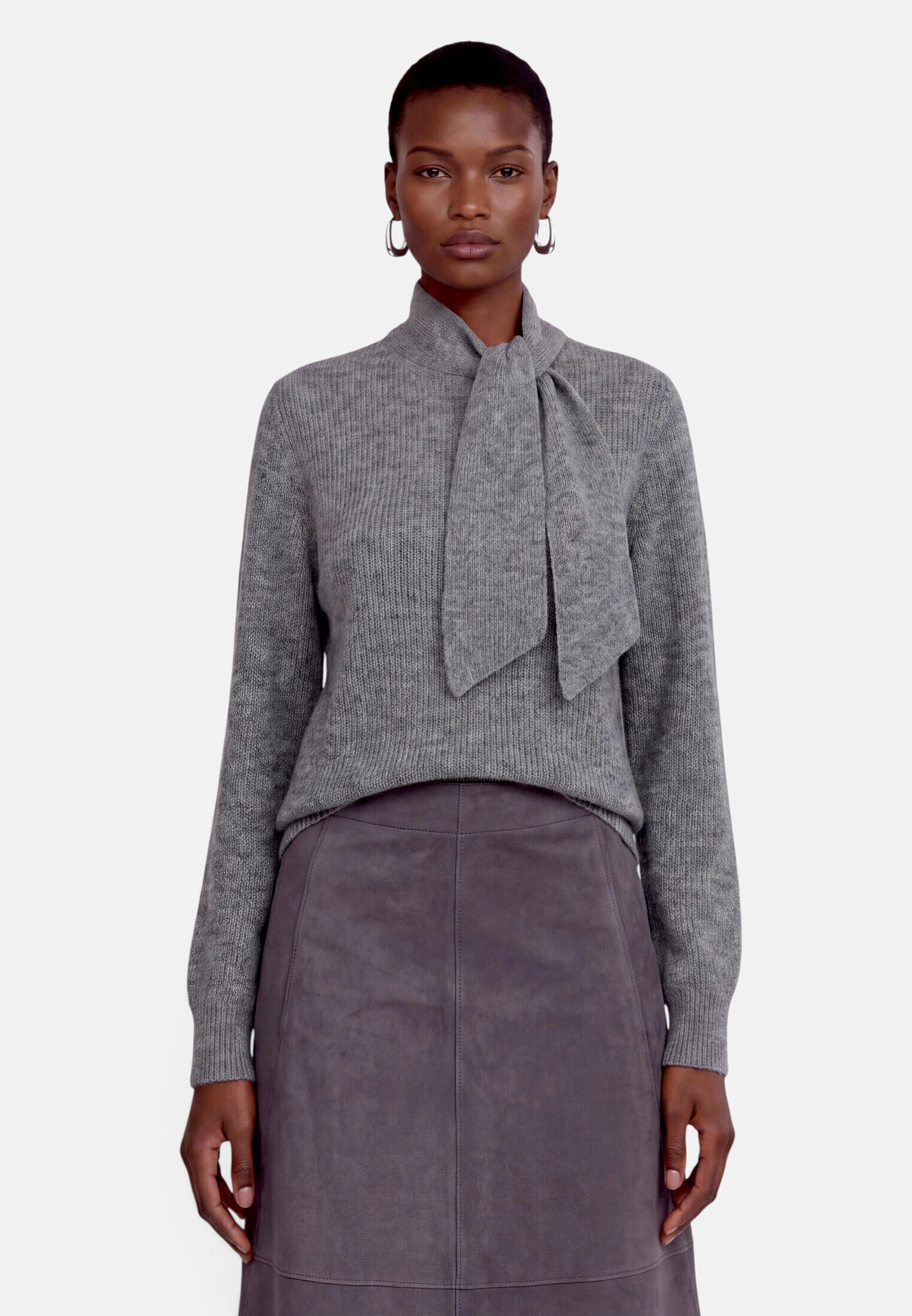 Zero Strickpullover »Damen mit Stehkragen« 1 Struktur