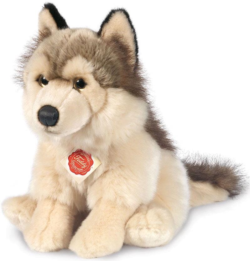 Teddy Hermann® Kuscheltier »Wolf sitzend, 29 cm«, zum Teil aus recyceltem Material