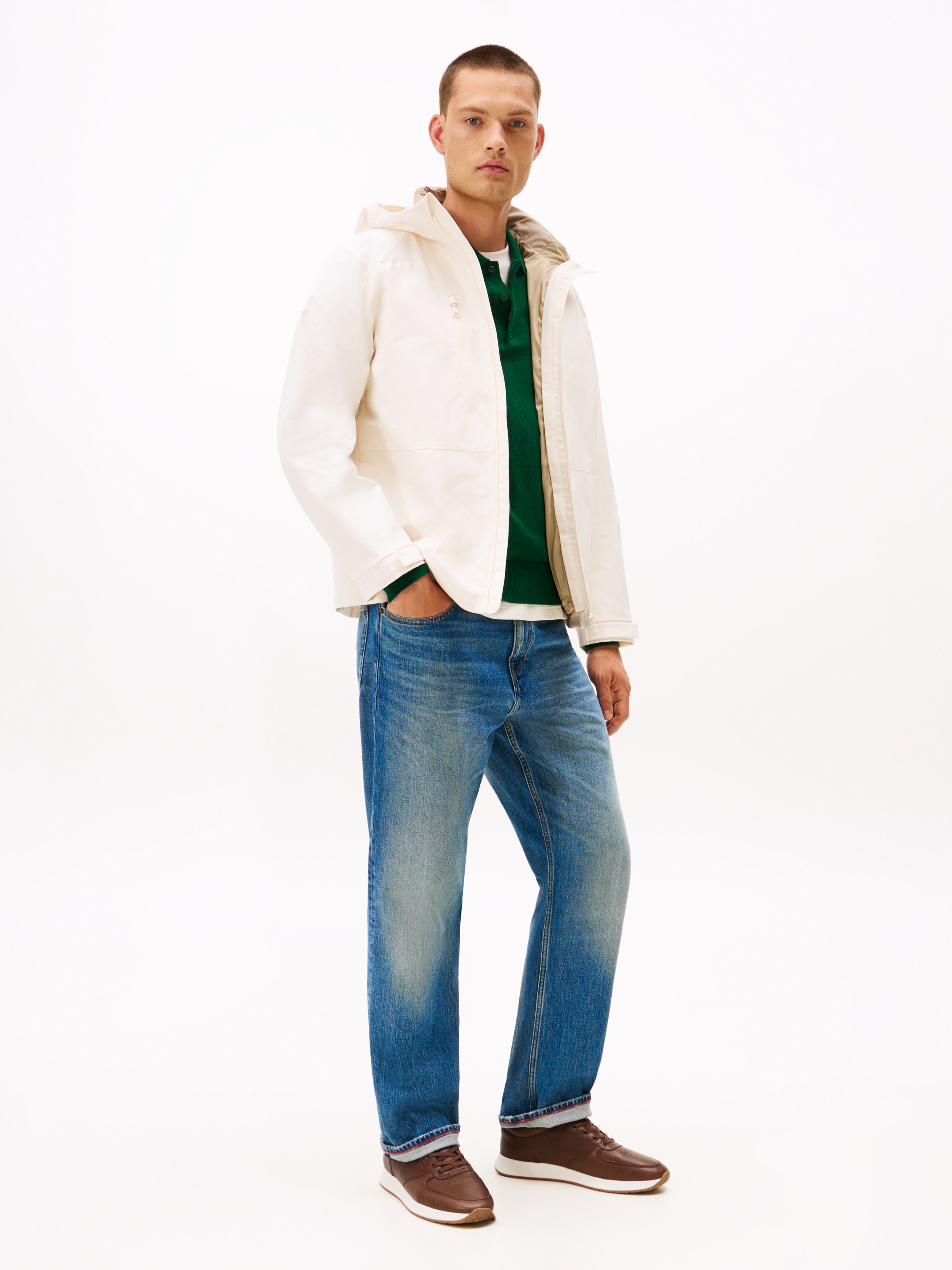 Tommy Hilfiger Sneaker »PREMIUM LEATHER HYBRID«, Freizeitschuh, Halbschuh, Schnürer mit weicher Schaftrand-Posterung