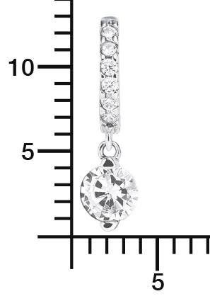 Amor 2023071 Creole Earrings 925 Sterling Silver Zirconia 3