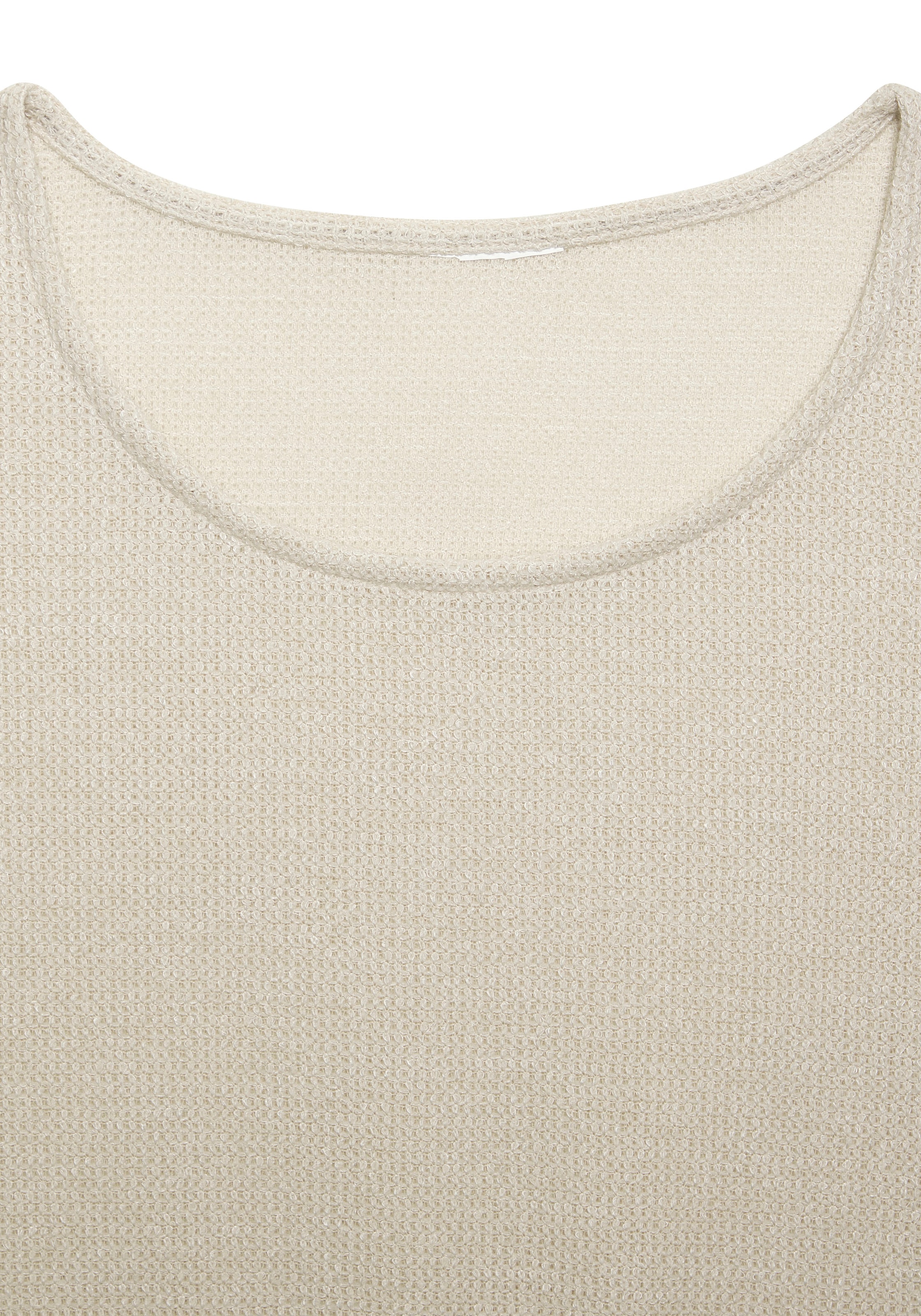 Vivance Langarmshirt »aus flauschigem Strick«, aus bügelfreier Qualität