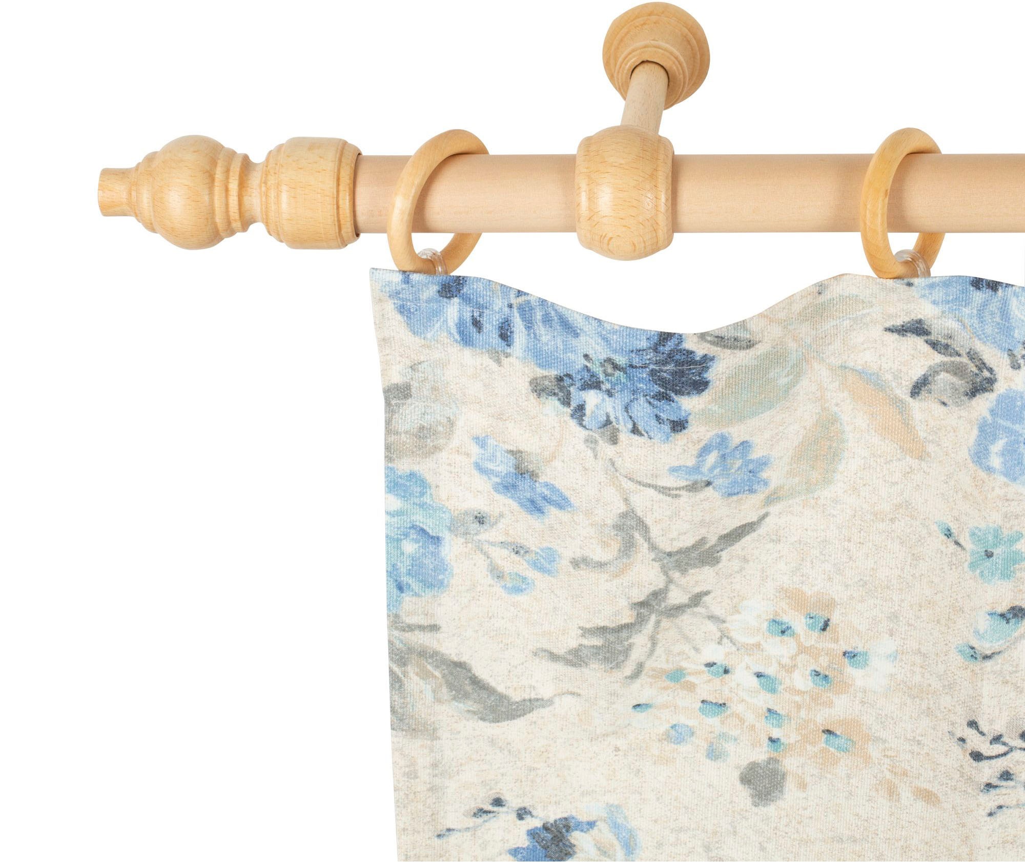 SN DECO GROUP Gardinenstange "Filigrano" 1 läufig-läufig Fixmaß 28 mm, Holz günstig online kaufen