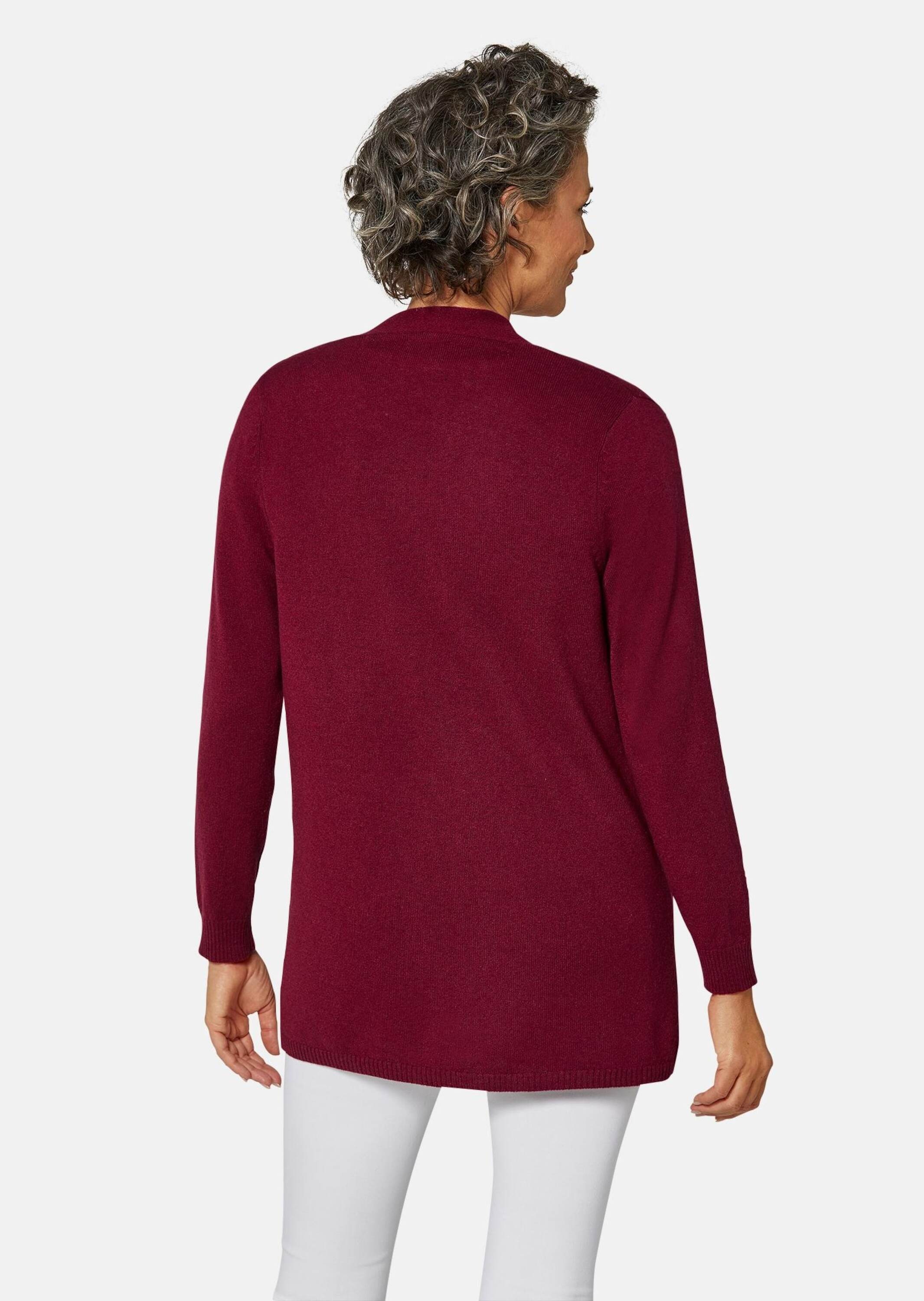 GOLDNER Strickjacke »Kurzgröße Langarm Feinstrick-Cardigan«