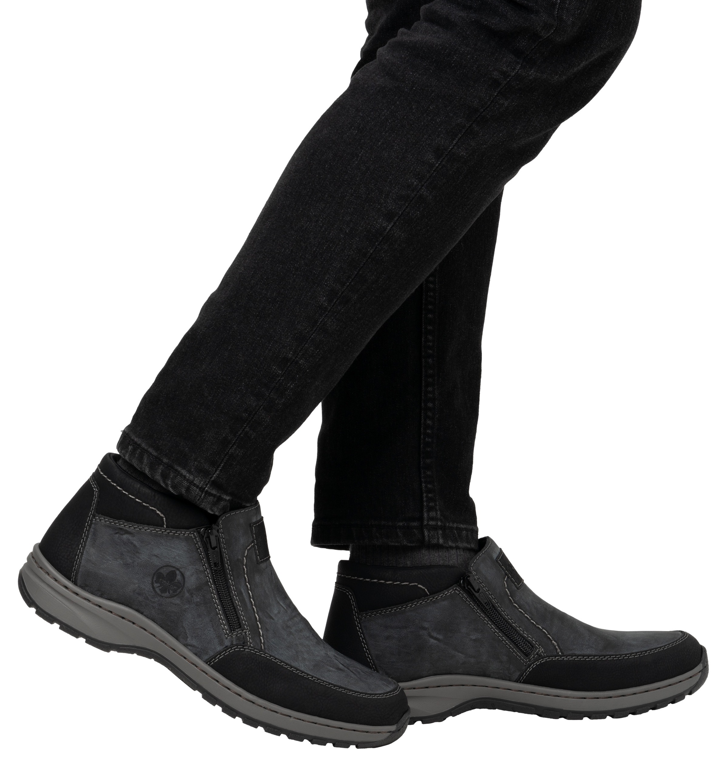Rieker Winterboots, Winterstiefelette, Halbschuh mit beidseitigen Reißverschlüssen