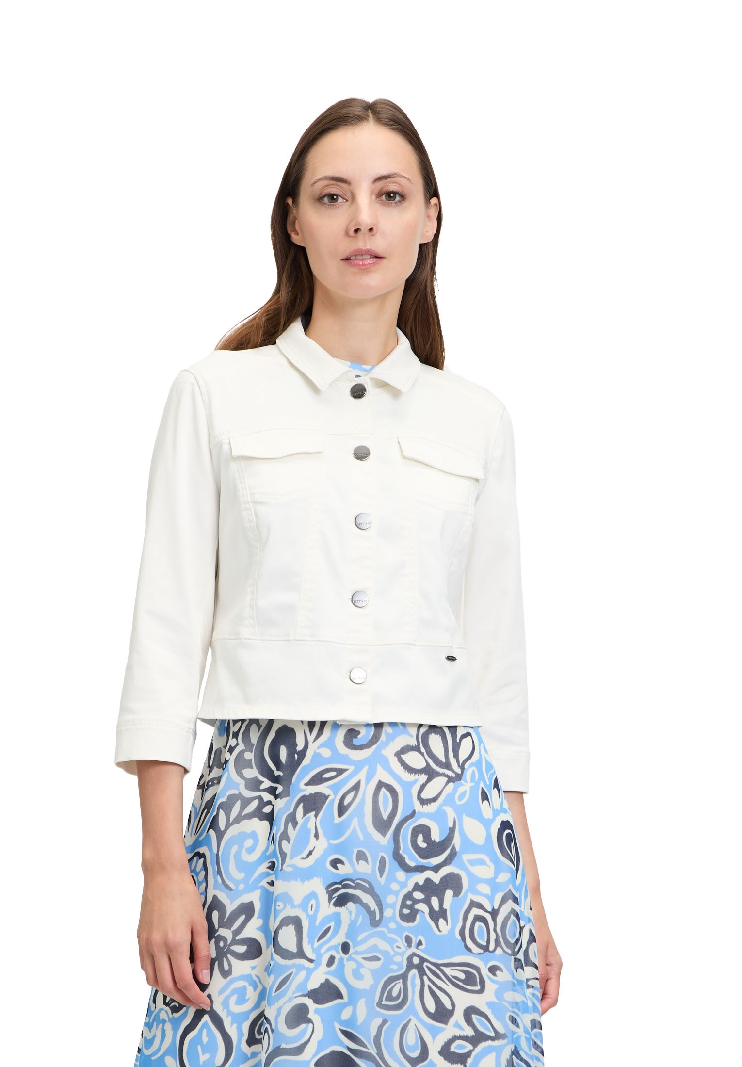 Betty&Co Jackenblazer Betty & Co Jeansjacke mit Taschen Taschen günstig online kaufen