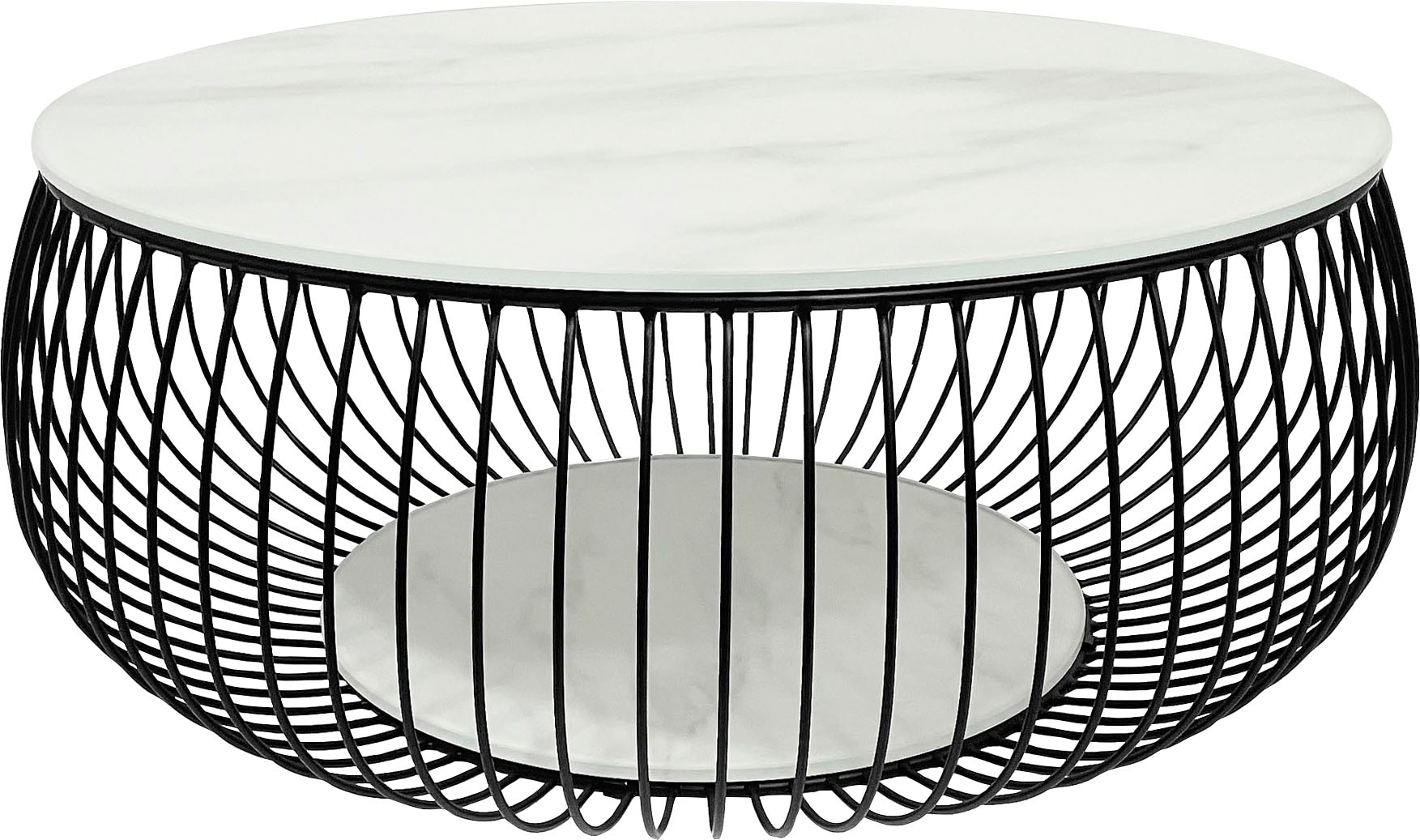 SalesFever Couchtisch "Couchtisch im minimalistischen Stil" 10 mm starke Kl günstig online kaufen