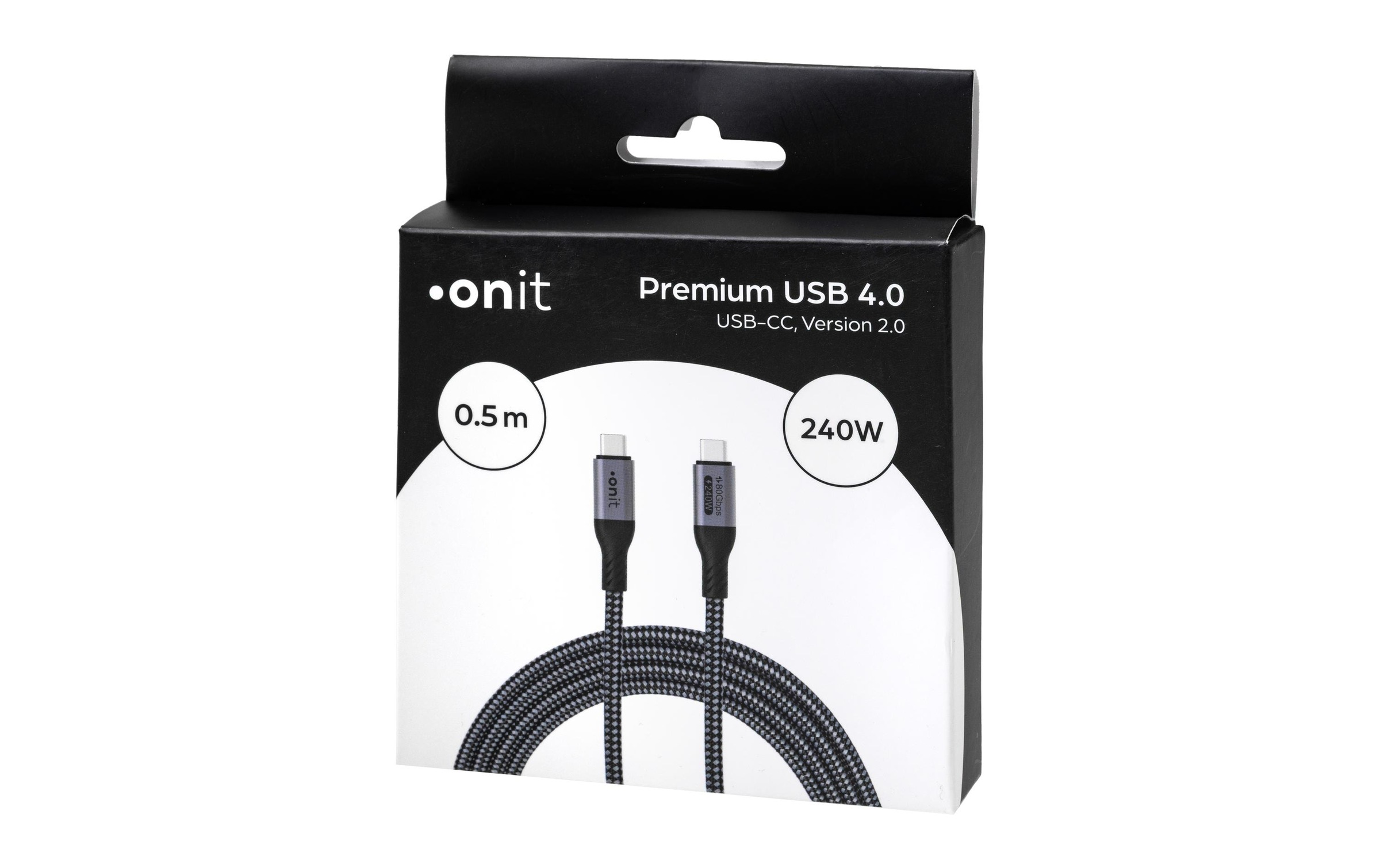 onit USB-Kabel »v2.0 Premium USB C - USB C 0.5 m« 50 cm