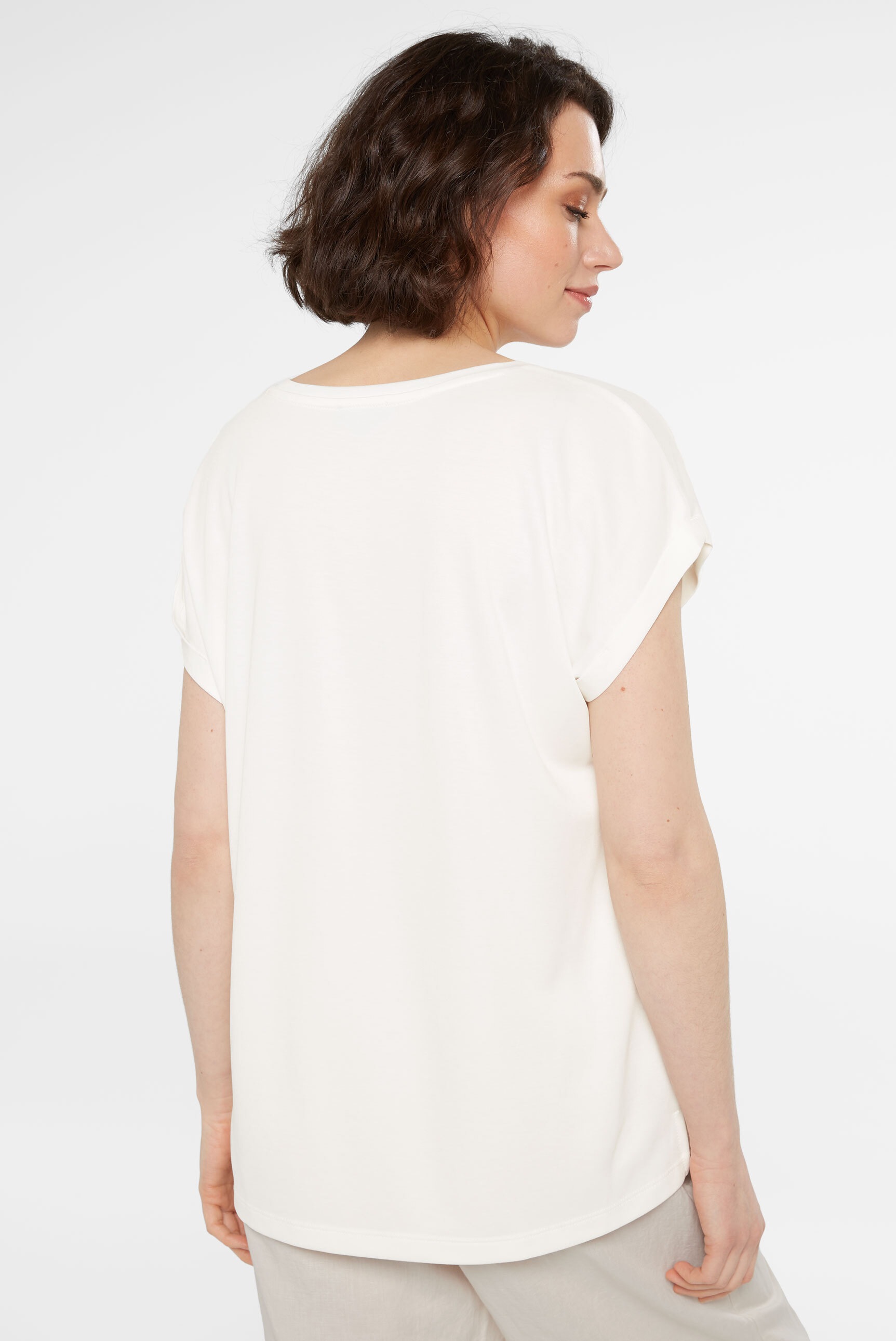 SENSES.THE LABEL Rundhalsshirt, mit Necktape