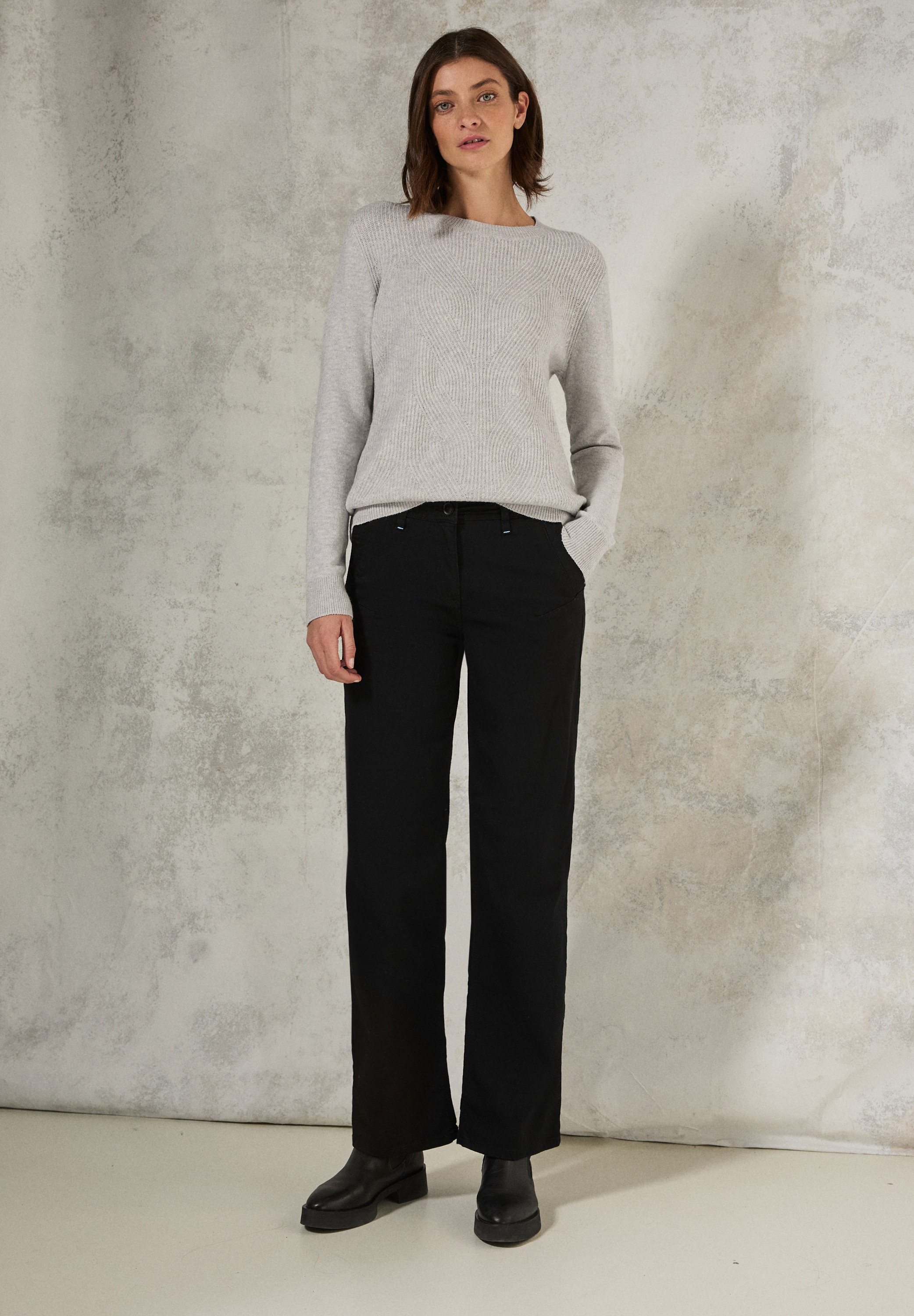Cecil Strickpullover, aus Baumwolle mit Stretchanteil