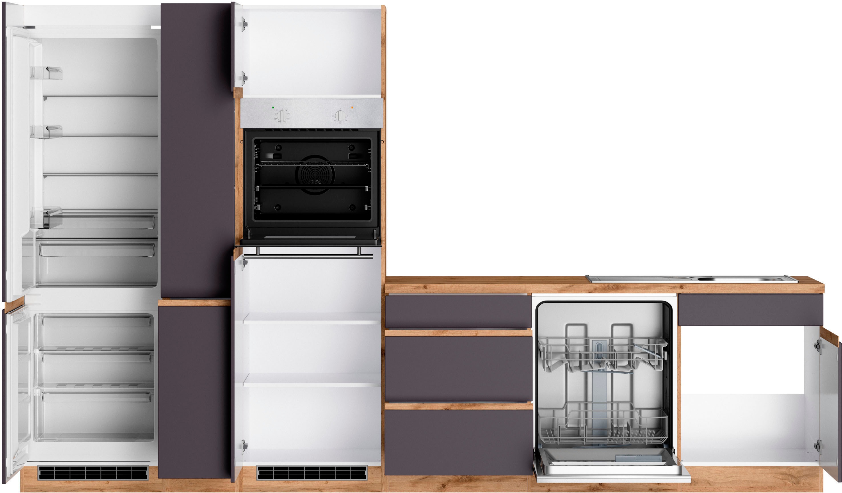 Thumbnail - KOCHSTATION Winkelküche "KS-Riesa" Stellbreite 390/180 cm, wahlweise mit Induktionskochfeld