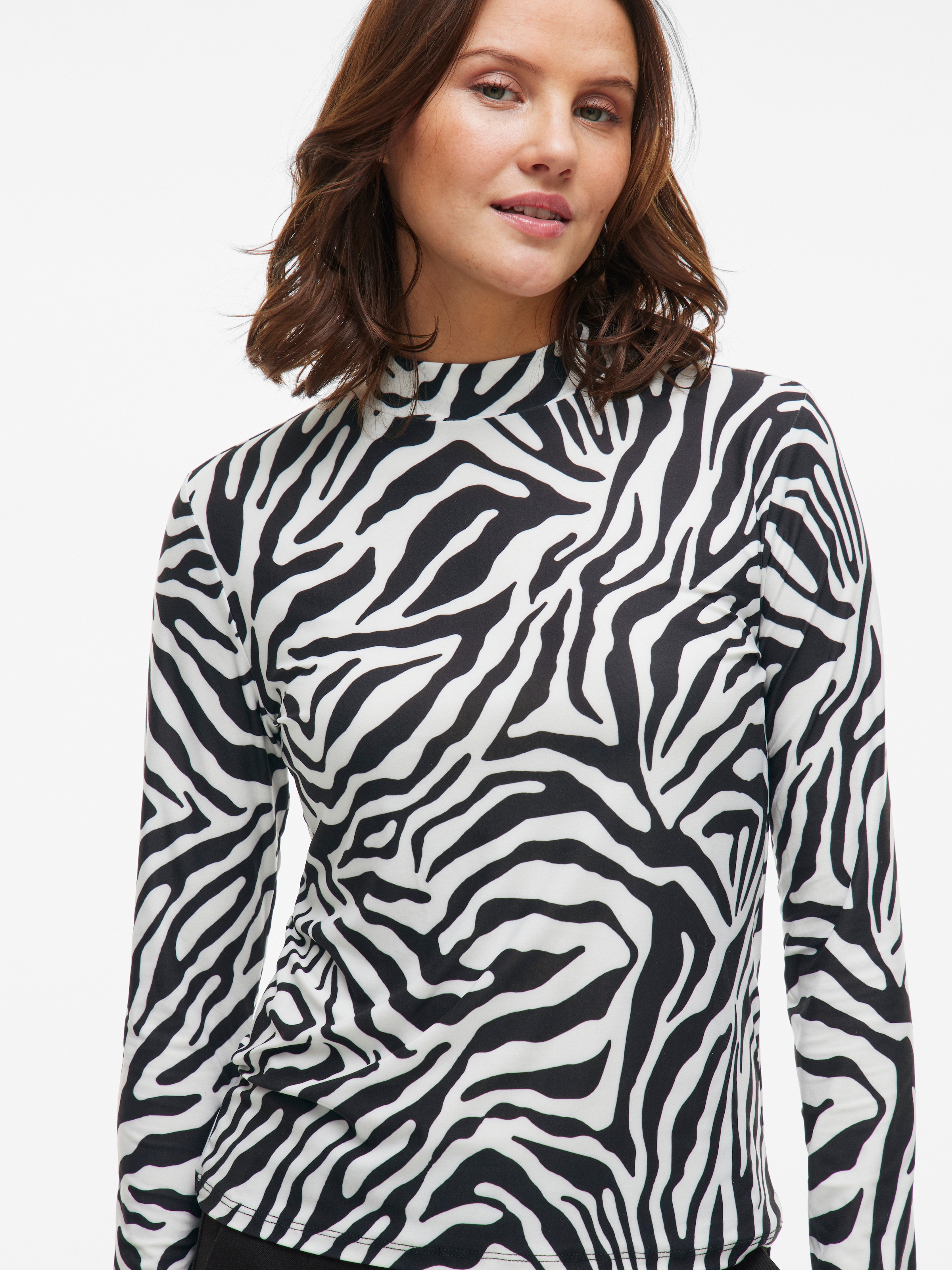 Vila Stehkragenshirt »VILEOA L/S ROLLNECK TOP - NOOS«