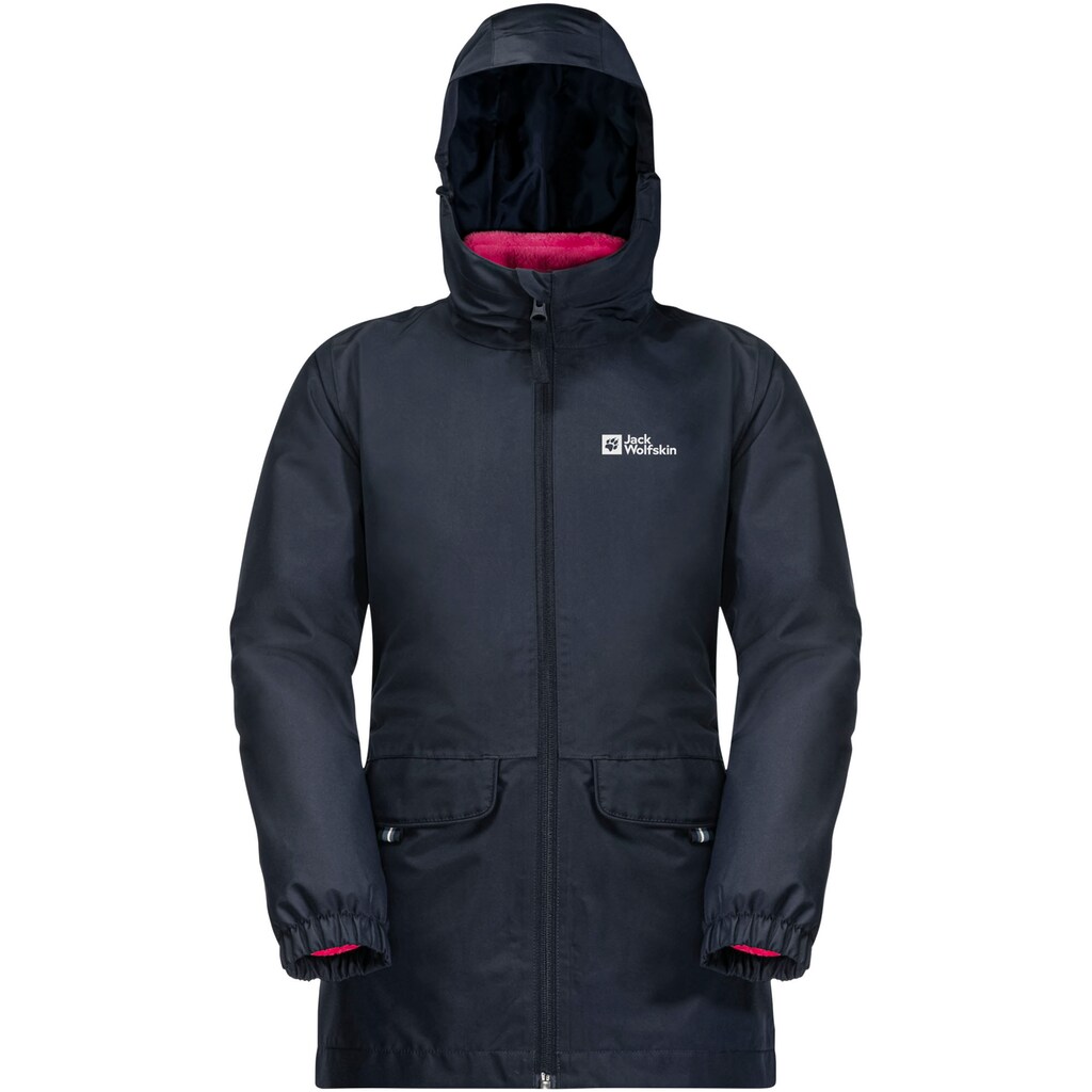 Jack Wolfskin 3-in-1-Funktionsjacke »VELVY 3IN1 JACKET - für Kinder«, (Set), mit Kapuze