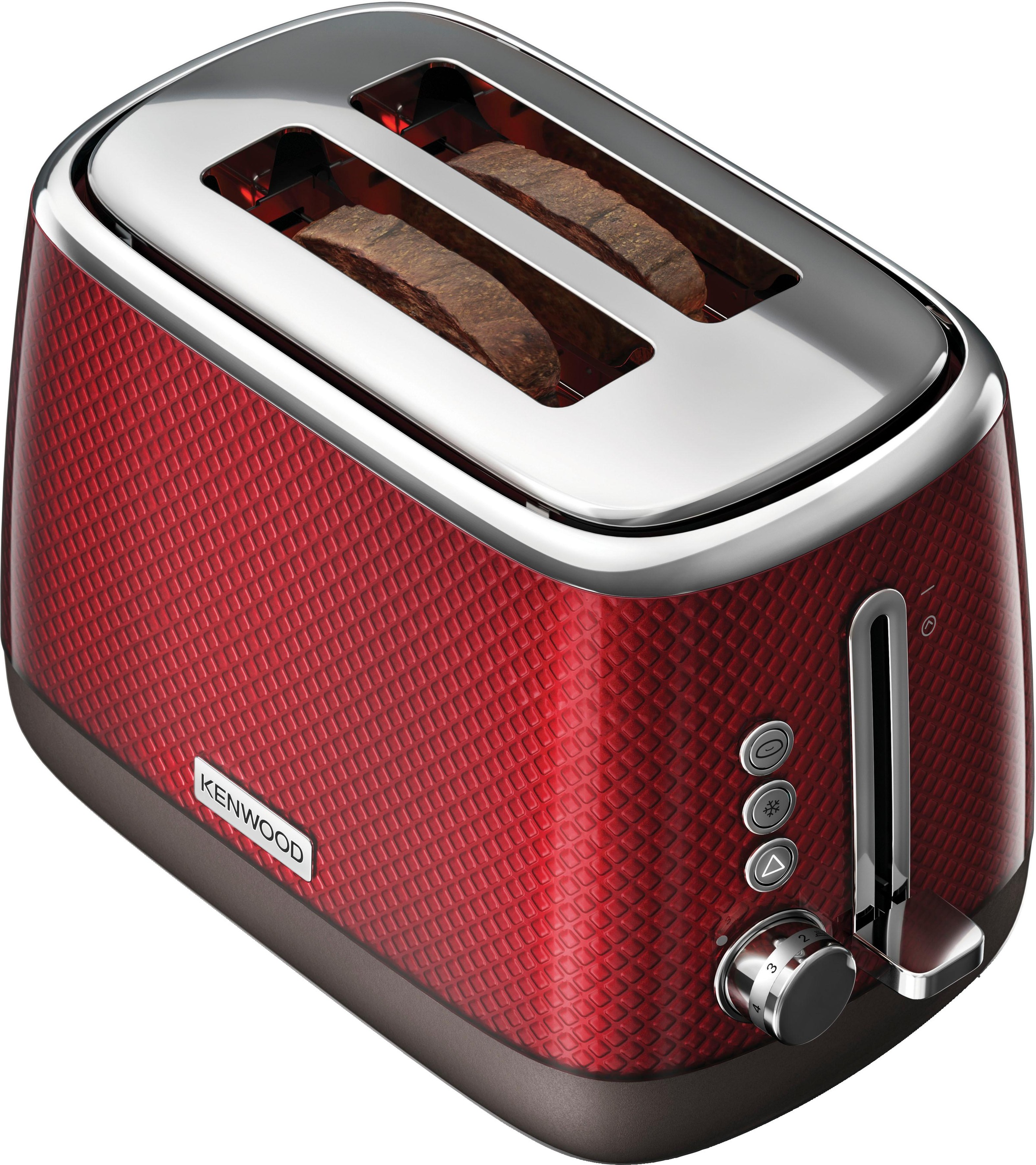 KENWOOD Toaster »Mesmerine TCM811.RD«, 2 kurze Schlitze, für 2 Scheiben, 1000 W