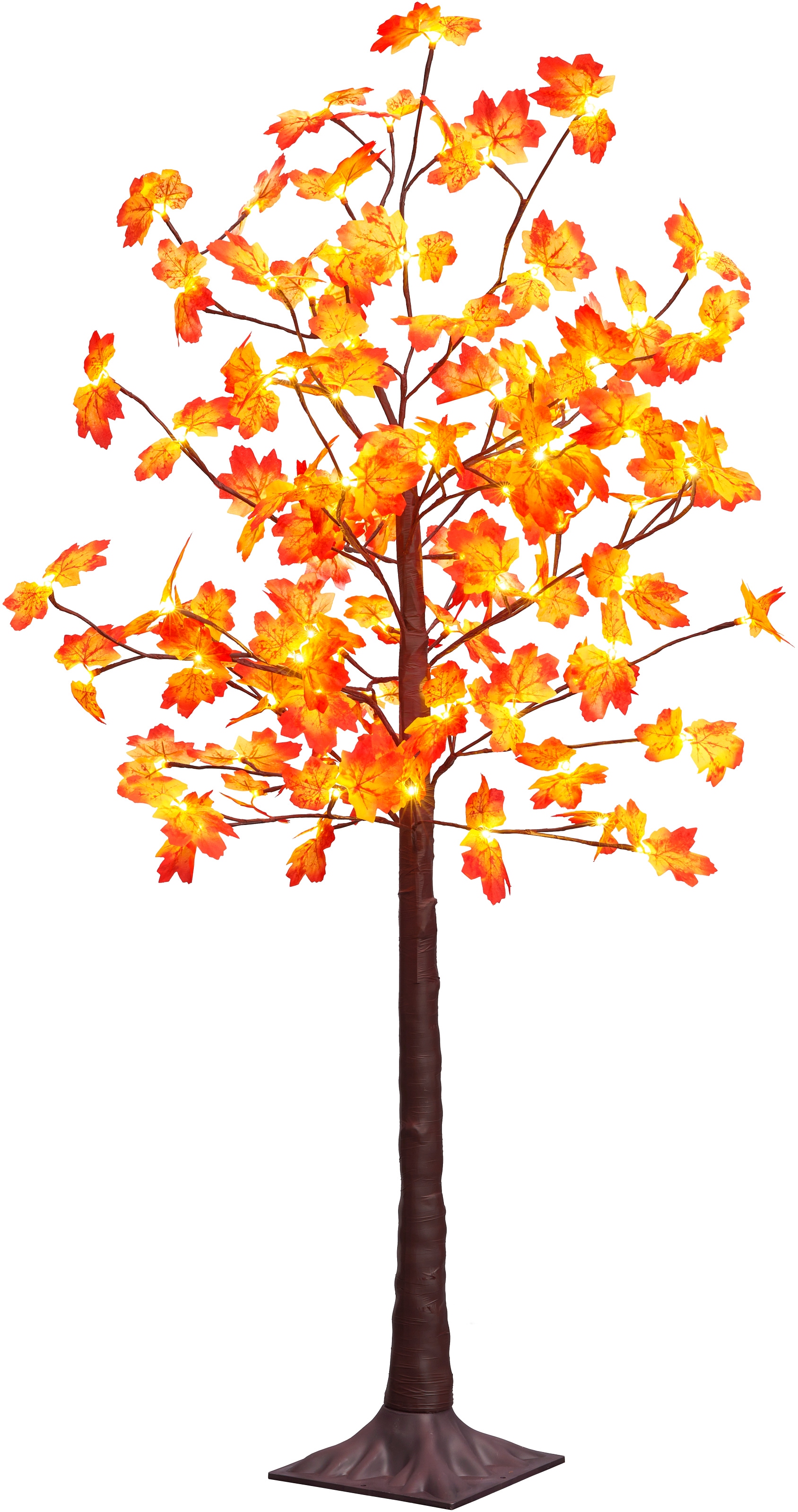 online BAUR Beleuchteter Baum mit 96 | BONETTI »Weihnachtsdeko«, Deko-Herbstbaum LED kaufen flammig-flammig, Ahornblättern