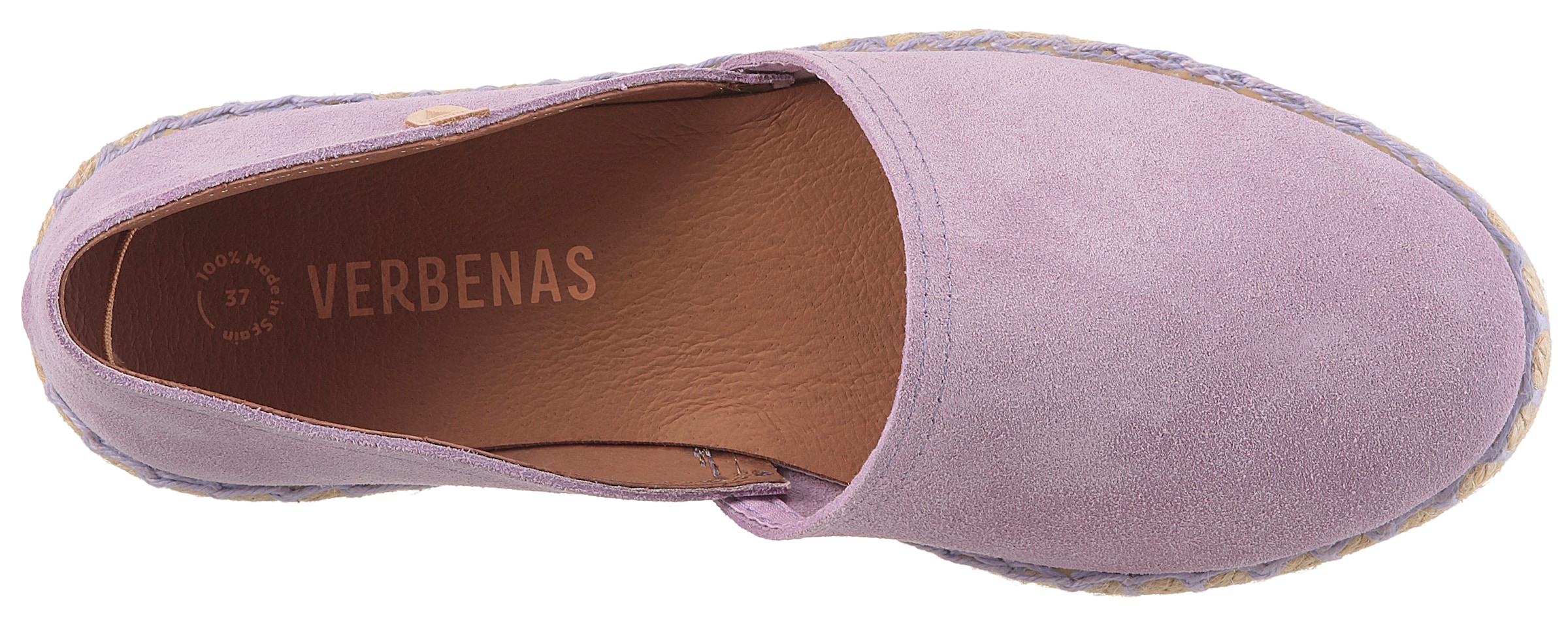 VERBENAS Espadrille »CARMEN SERRAJE«, Schlupfschuh, Sommerschuh, Loafer mit typischem Jute-Rahmen