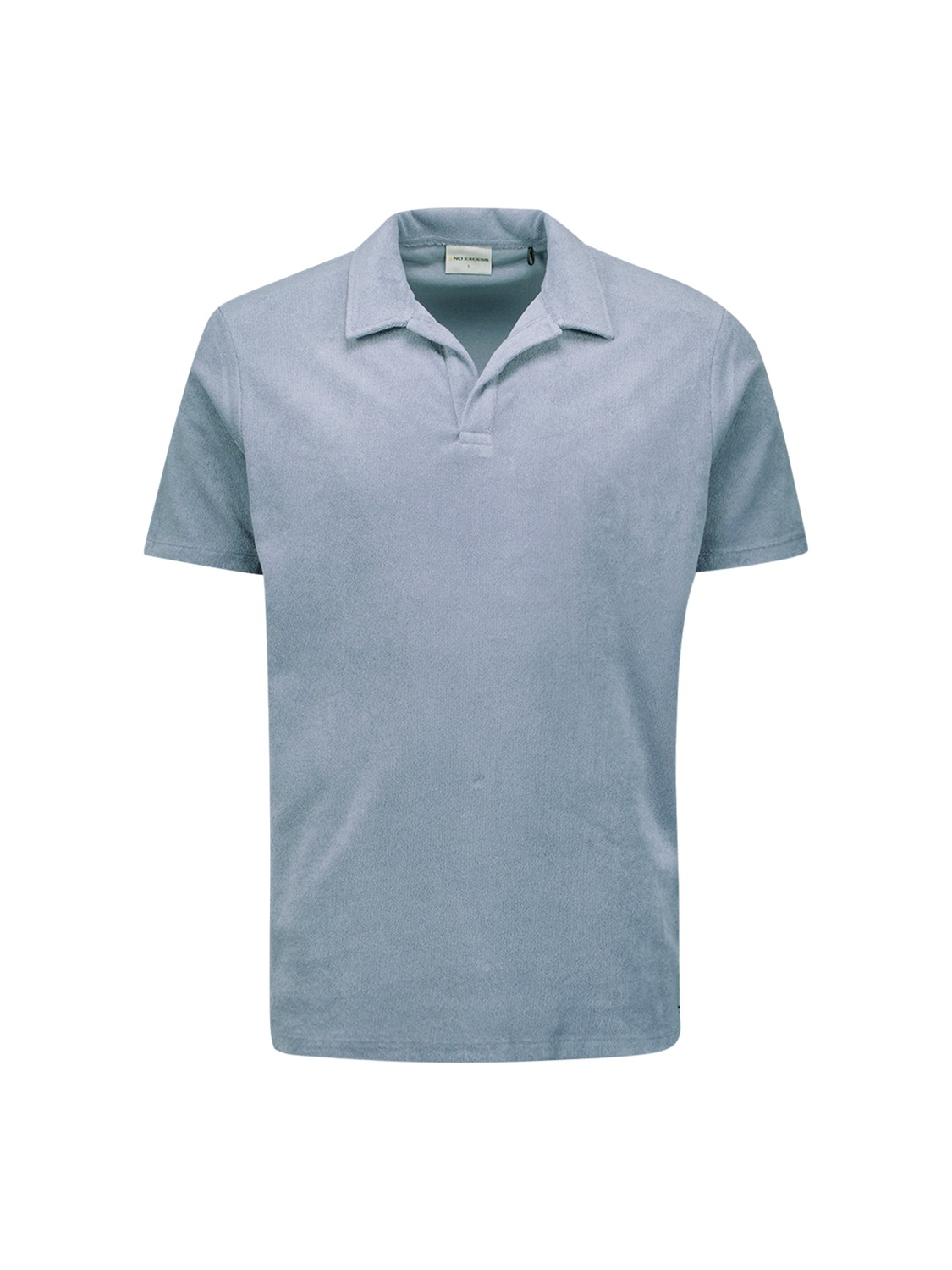 NO EXCESS T-Shirt »No Excess Poloshirt aus Frottee-Strick«
