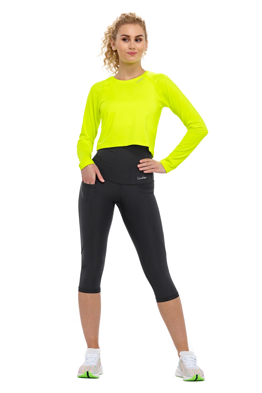 Winshape Leggings »Functional Power Shape ¾-Tights HWL214«, High Waist mit praktischen Taschen