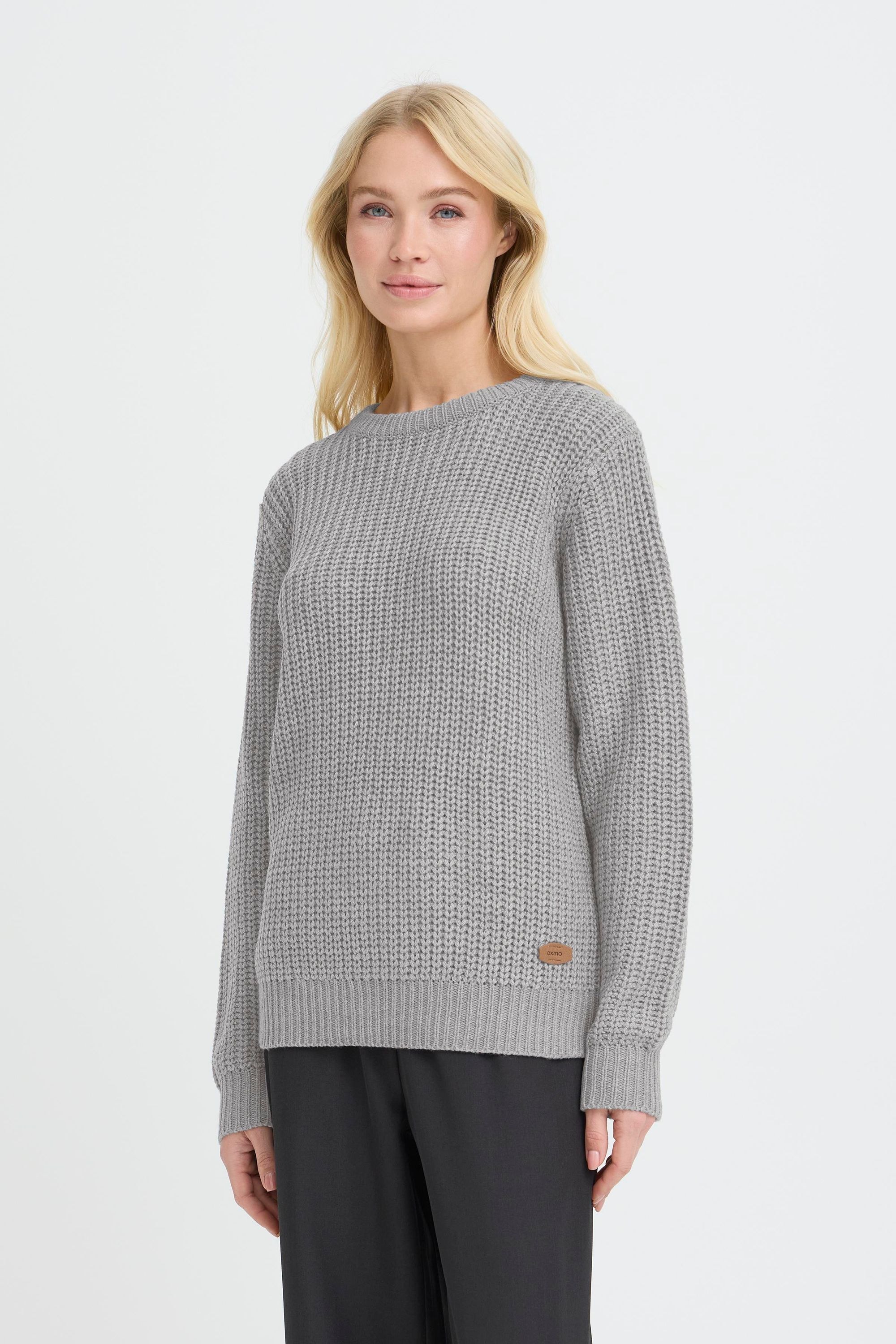 OXMO Strickfleece-Pullover »Strickpullover OXEdna«