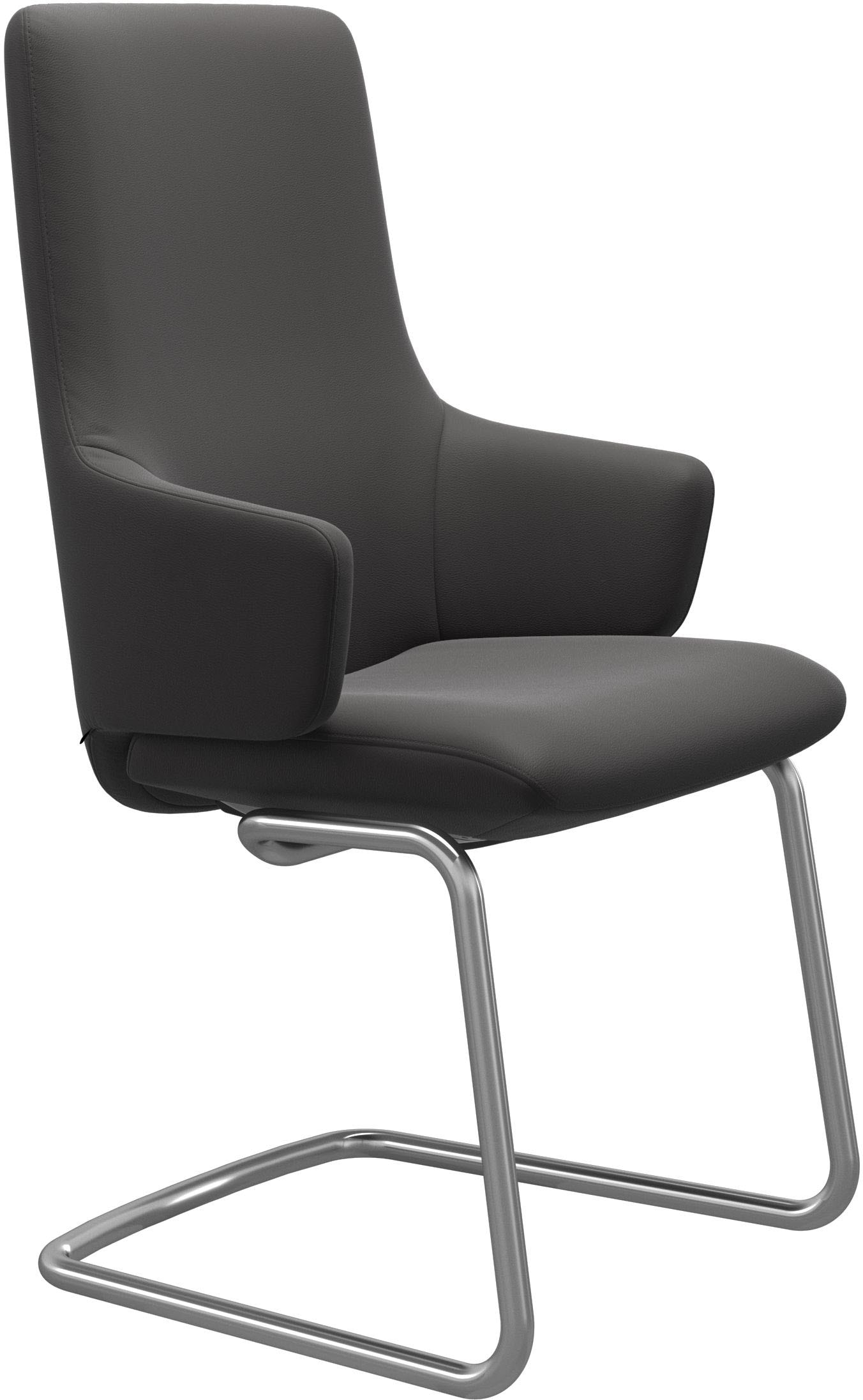 Stressless Polsterstuhl "Laurel" () High Back mit Armlehne, Größe L, mit Beinen aus Stahl in Chrom
