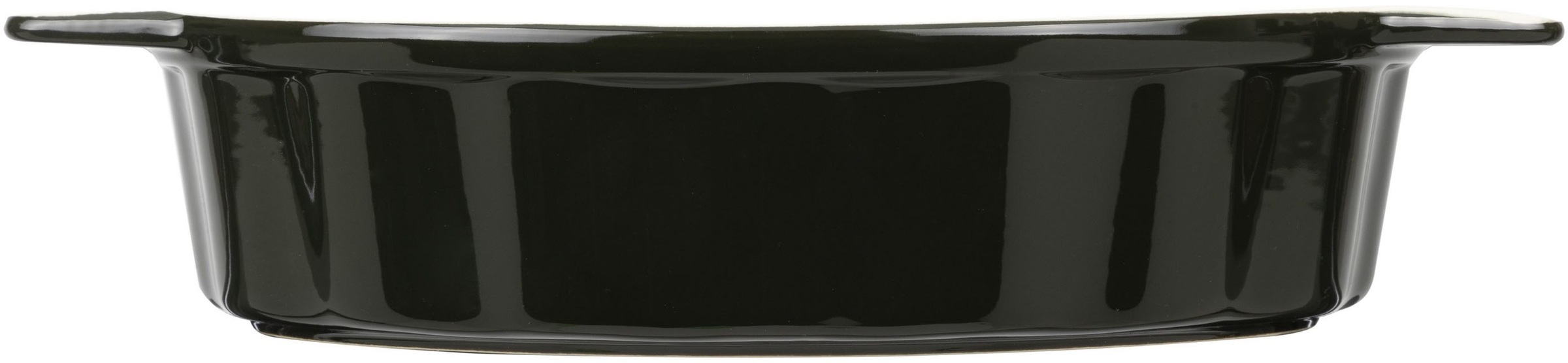 RESTO Kitchenware Auflaufform »Fornax Backform Lasagneform Ofenform, 1,9 Liter, Spülmaschinengeeignet«, Keramik, (1 St.), Oval aus Keramik, dunkelgrün, für Brot, Lasagne, Brownie, Kuchen