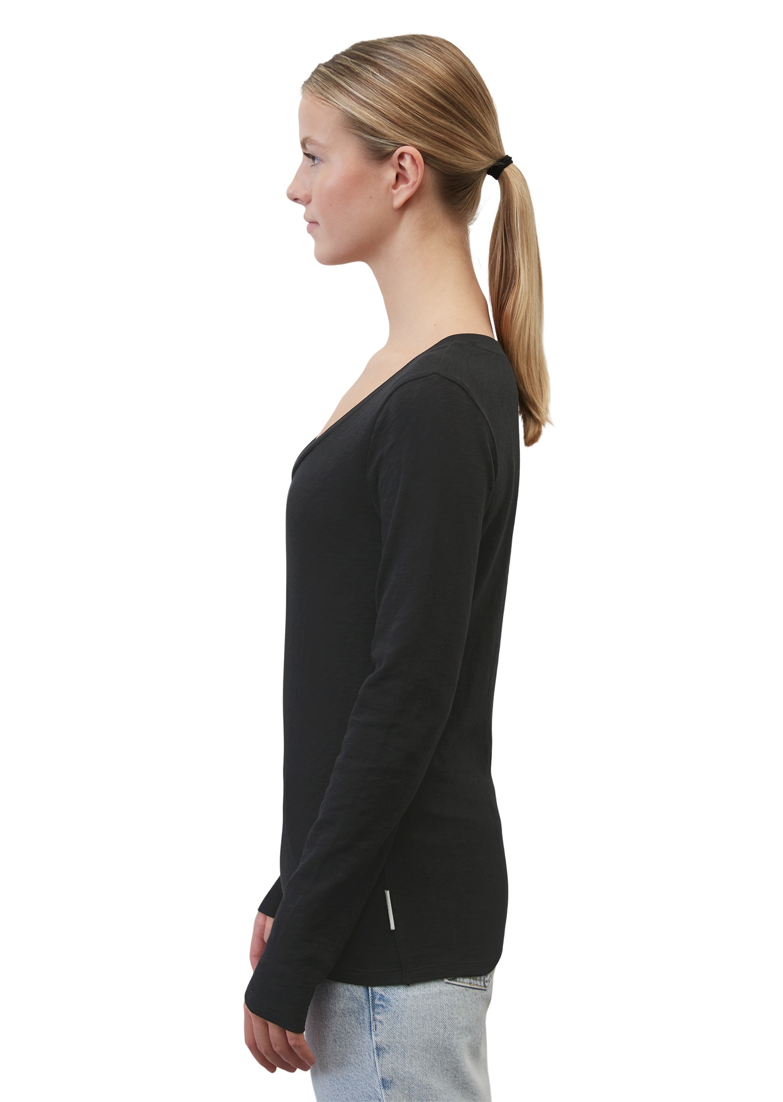 Marc O'Polo DENIM Langarmshirt »aus Heavy Cosy Slub Jersey«