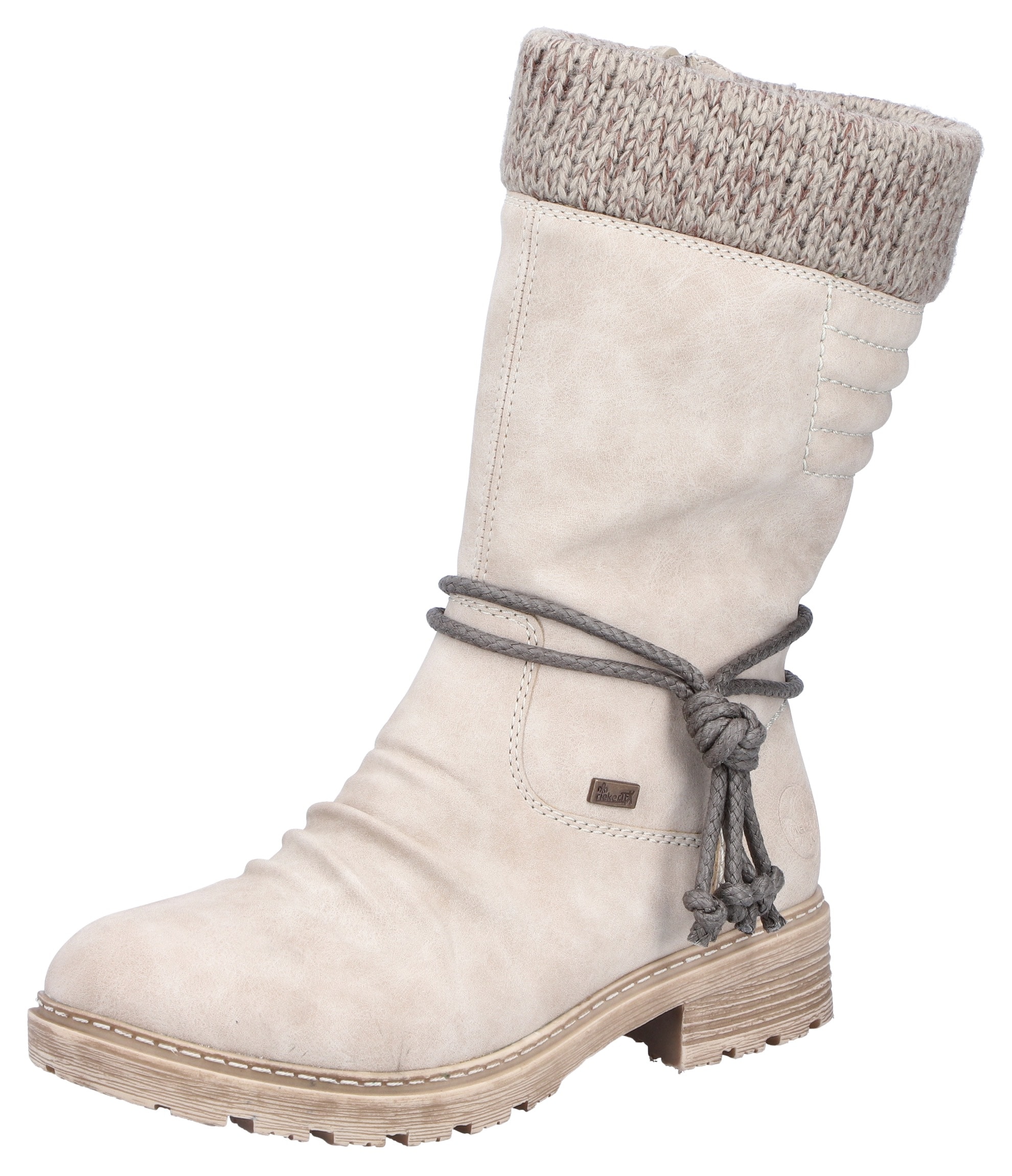 Rieker Winterstiefel, Winterboots, Blockabsatz, TEX-Membran, mit gestrickte günstig online kaufen