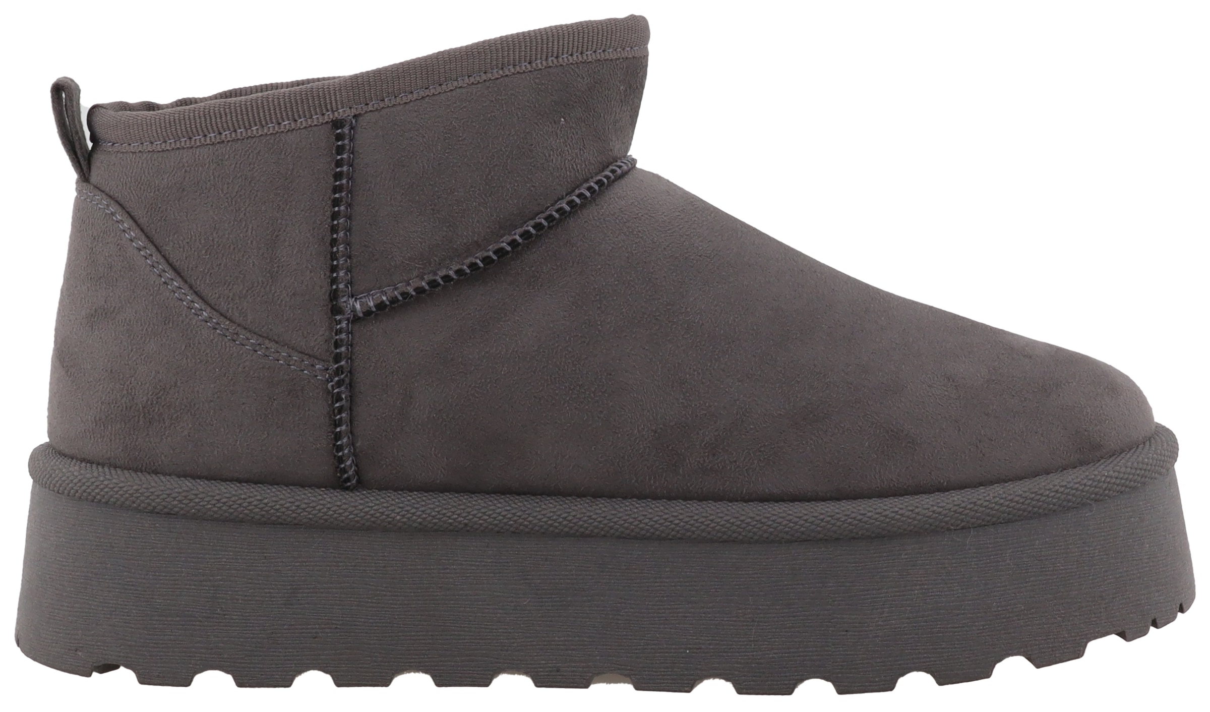 TOM TAILOR Winterboots, Plateau, Schlupfboots, Hausschuh mit modischen Ziernähten