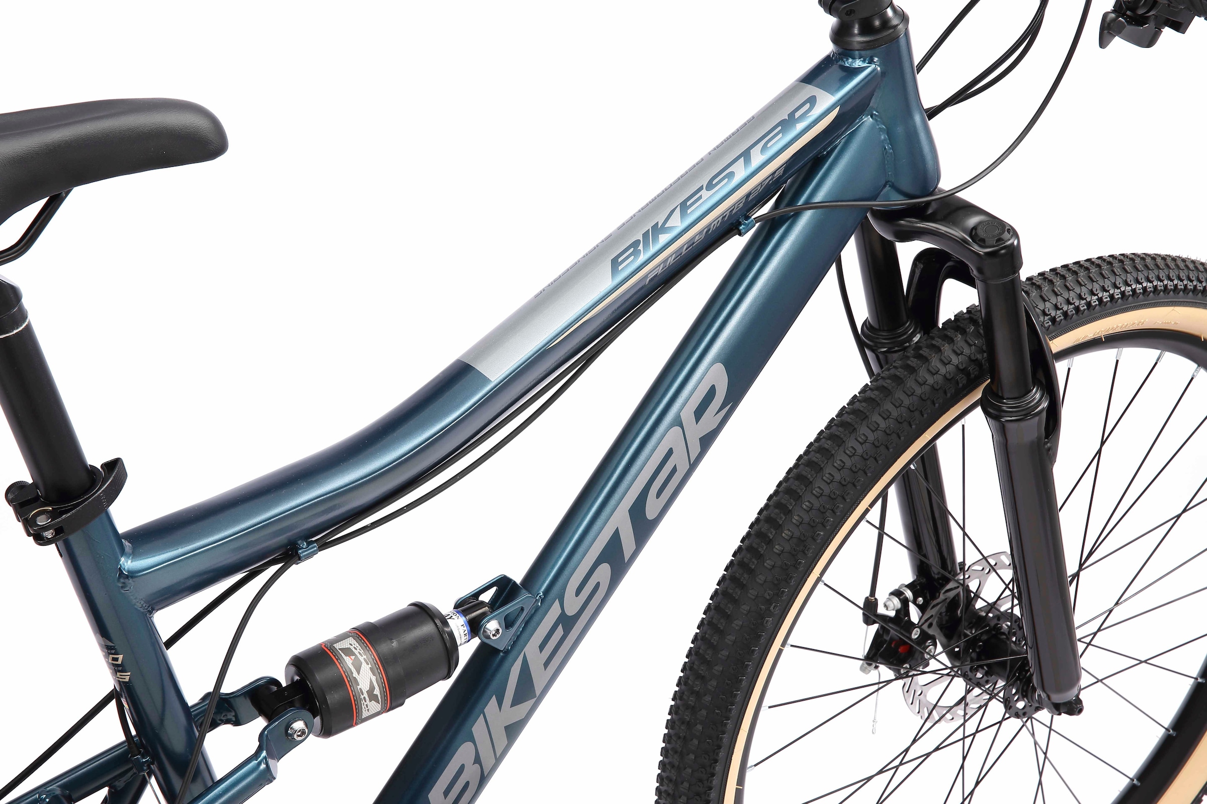 Bikestar Mountainbike, 21 Gang, Shimano, RD-TY300 Schaltwerk, Kettenschaltung, für Damen und Herren, Kettenschaltung