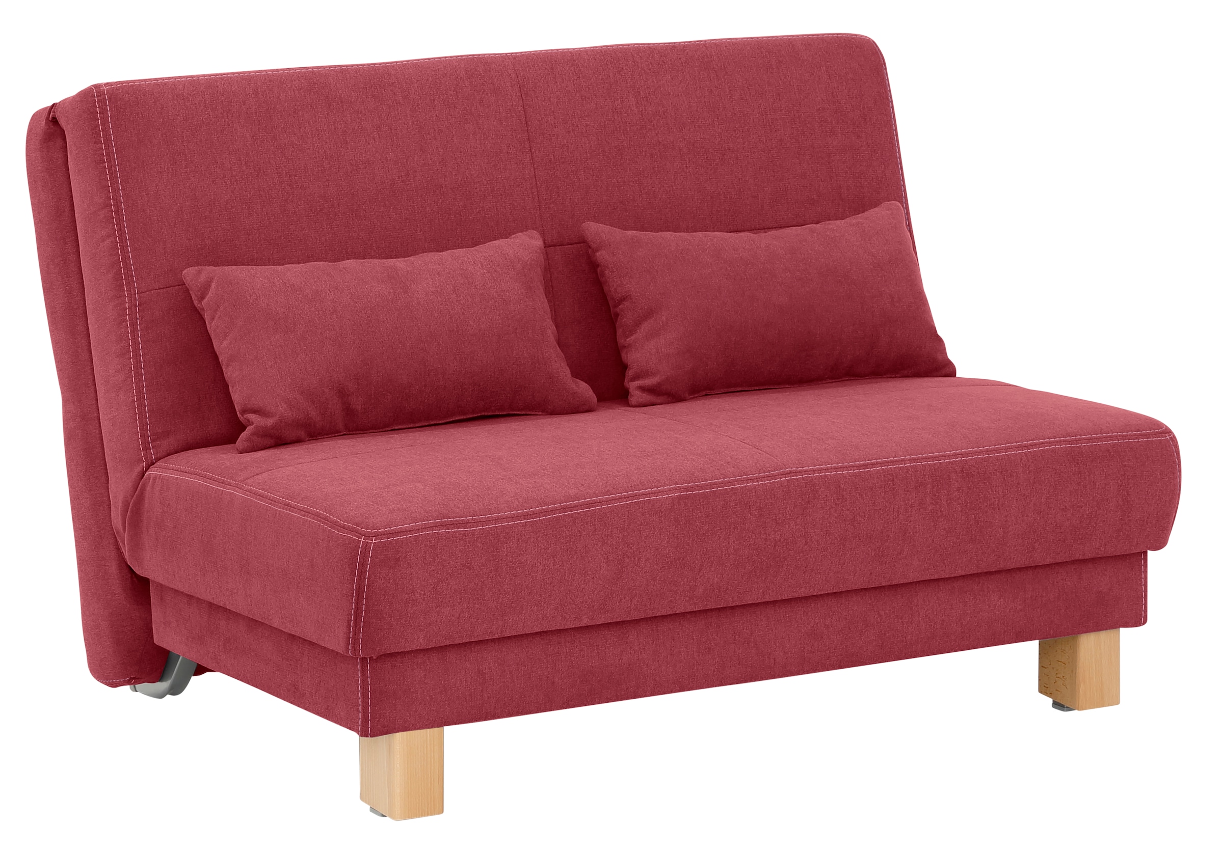 Home affaire Schlafsofa "Gina", vom Sofa zum Bett mit einem Handgriff, in 4 Breiten, Nierenkissen