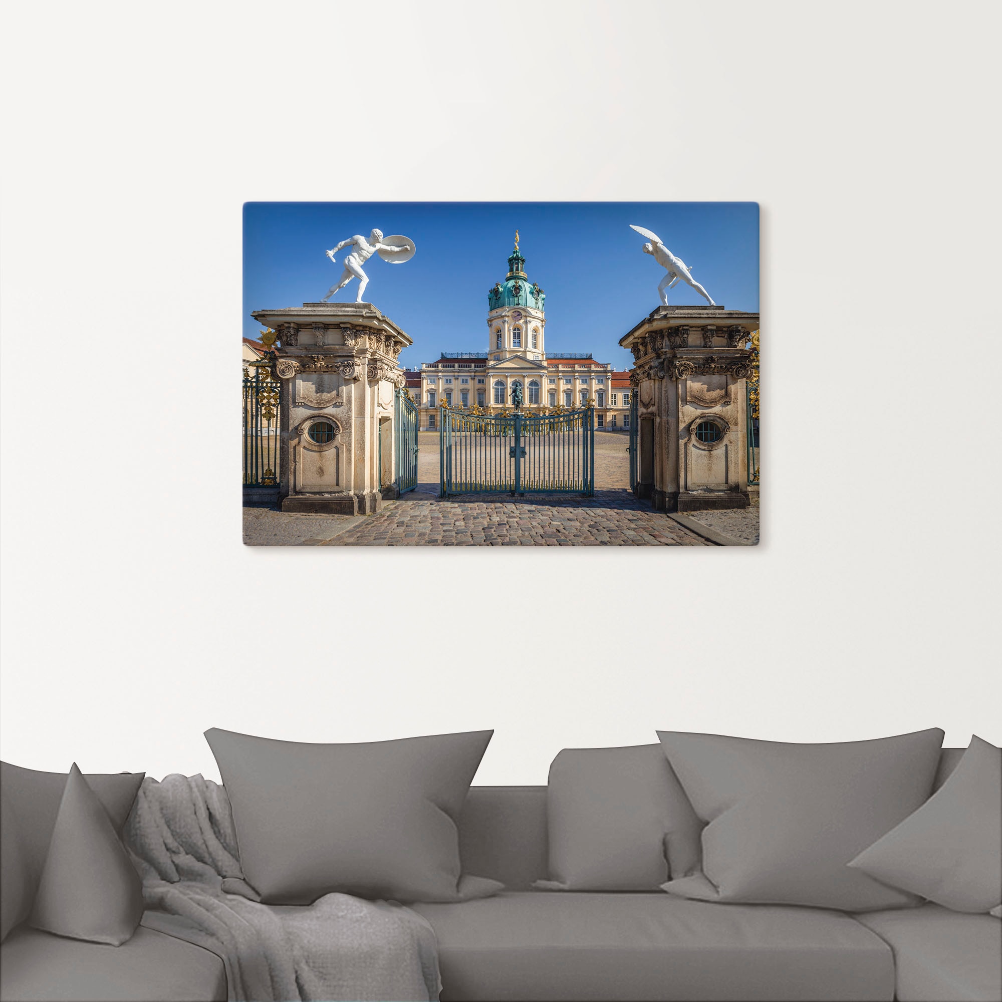 Artland Wandbild »Schloss (1 Größen | versch. bestellen oder Poster Wandaufkleber Gebäude, in Charlottenburg«, Leinwandbild, St.), als Alubild, BAUR