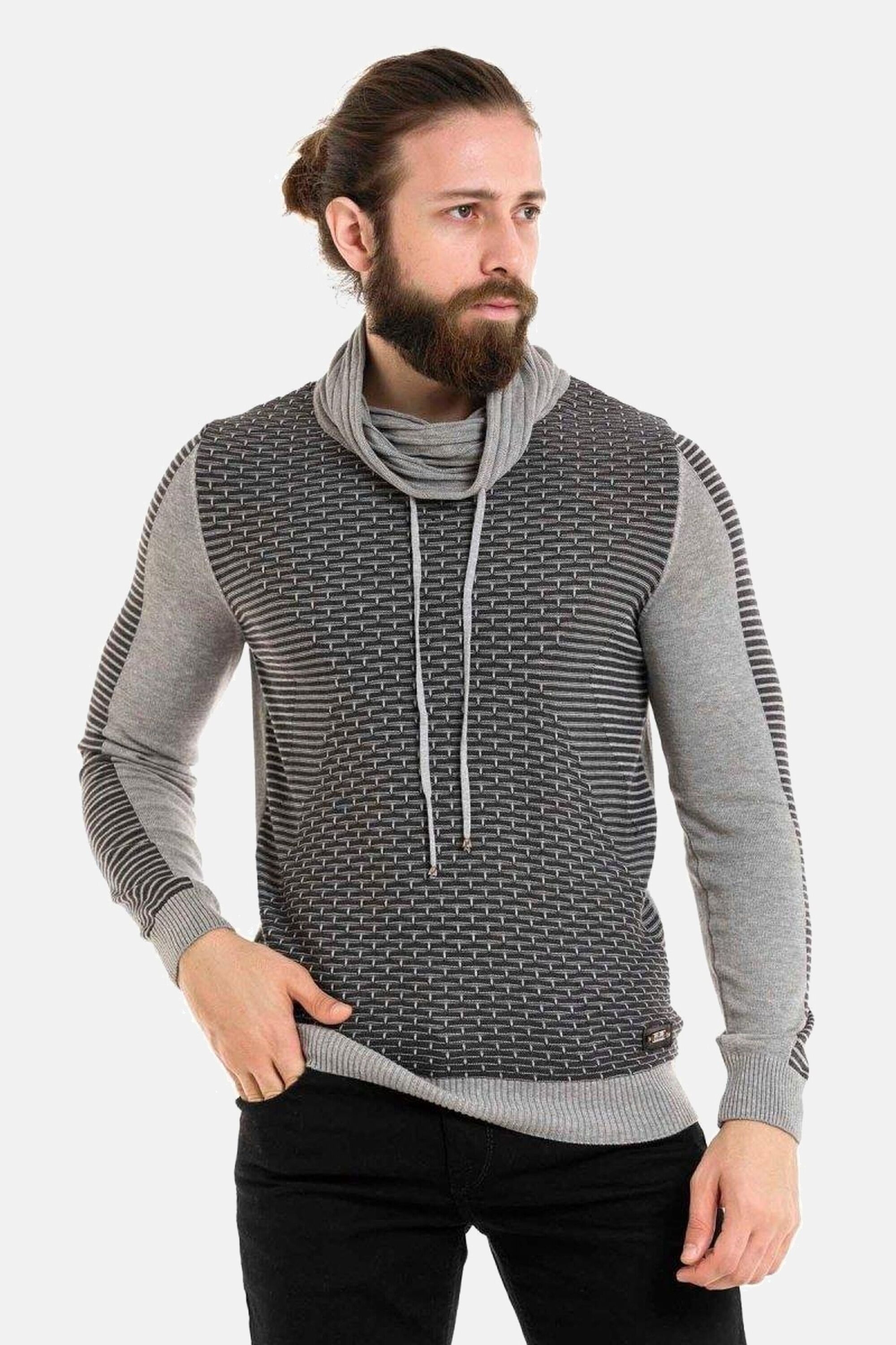 Cipo & Baxx Rundhalspullover »Pullover«, im modernen Look, CP264