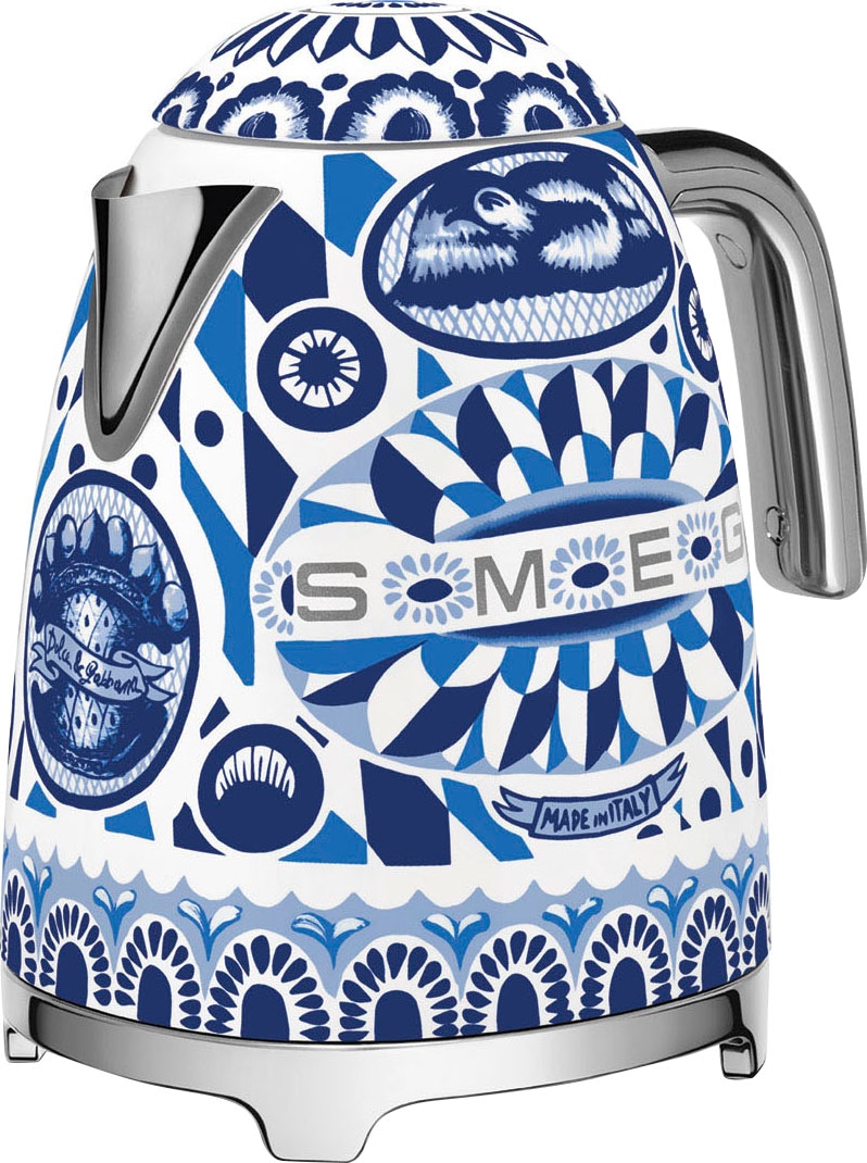 Smeg Wasserkocher "KLF03DGBEU", 1,7 l, 2400 W, Dolce & Gabbana Blue Mediterraneo