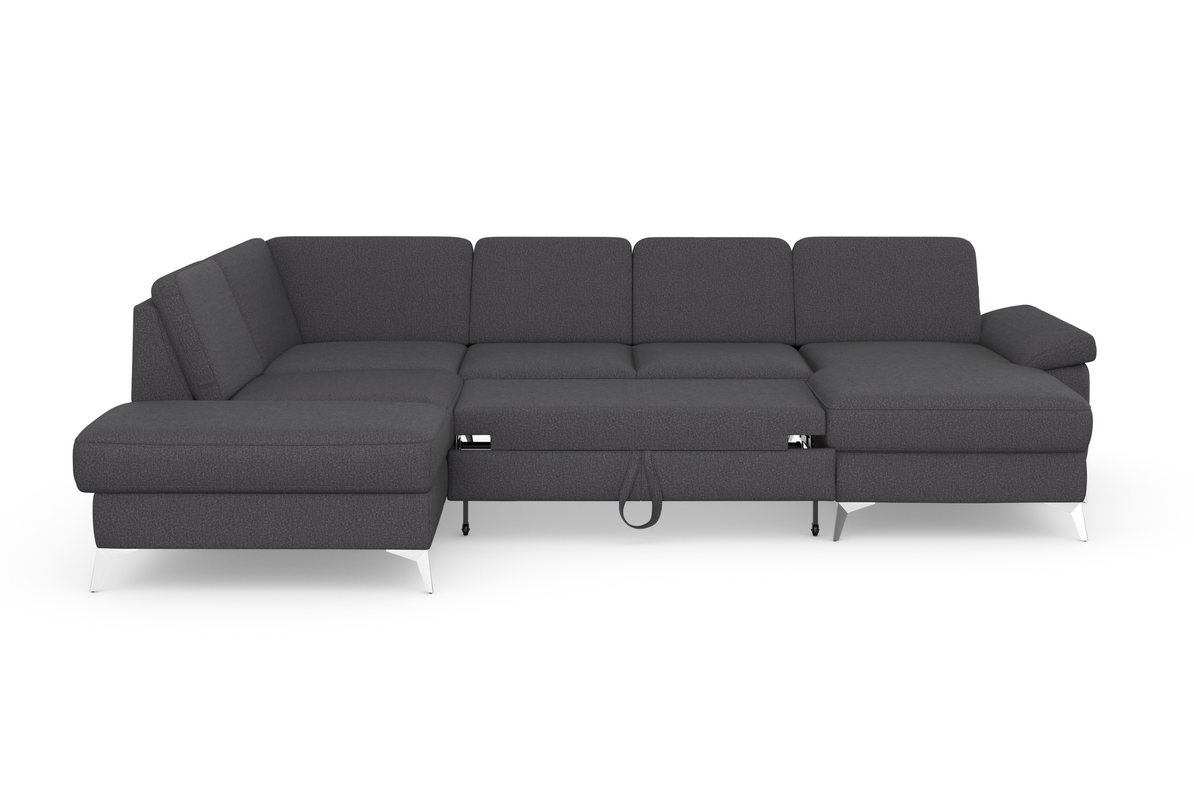 sit&more Wohnlandschaft »Padua U-Form«, inklusive Sitztiefenverstellung, Armteilfunktion und Federkern