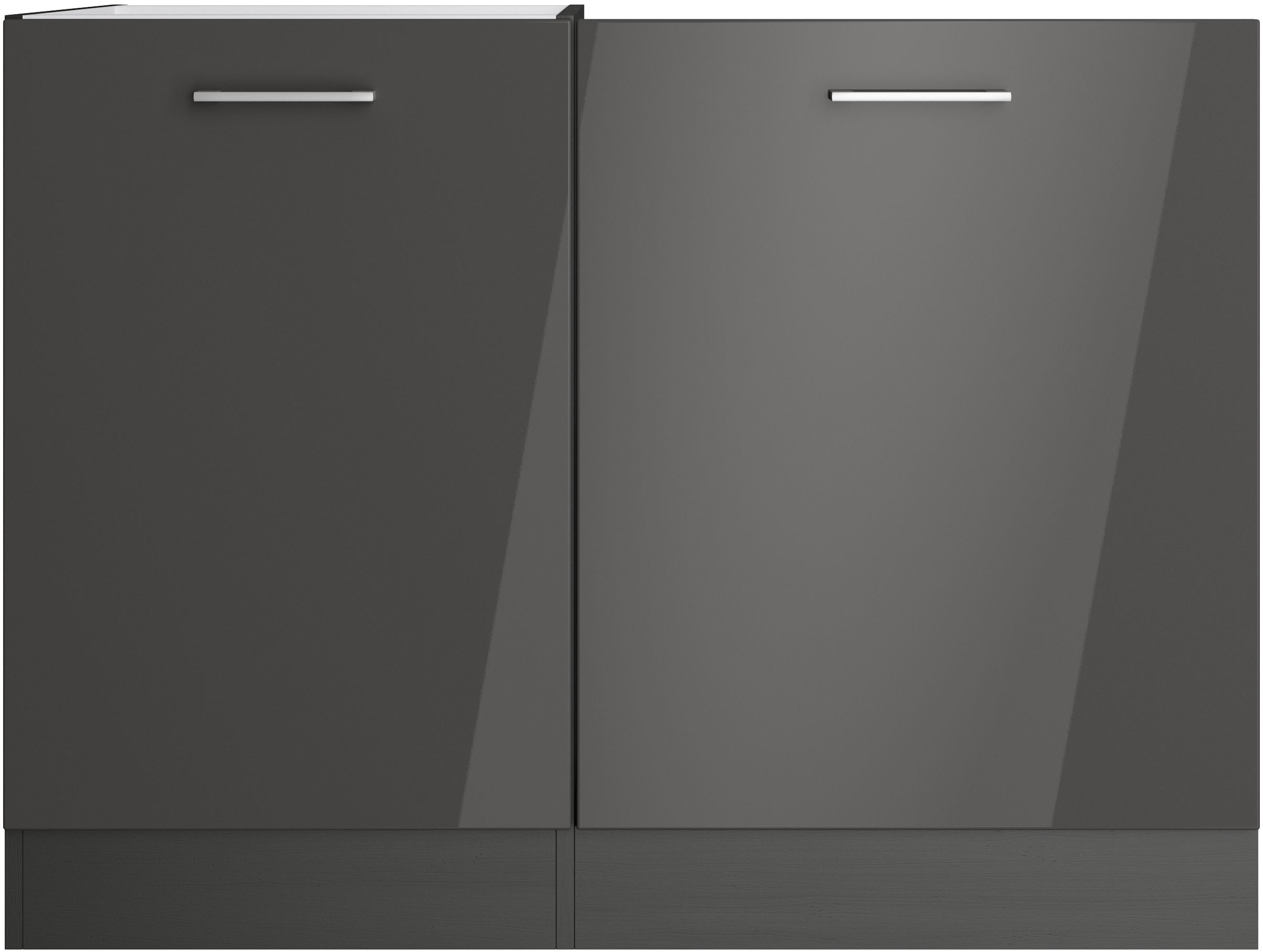 KOCHSTATION Spülenschrank »KS-Milan« Spülzentrum 110 cm, matte oder hochglänzende Fronten