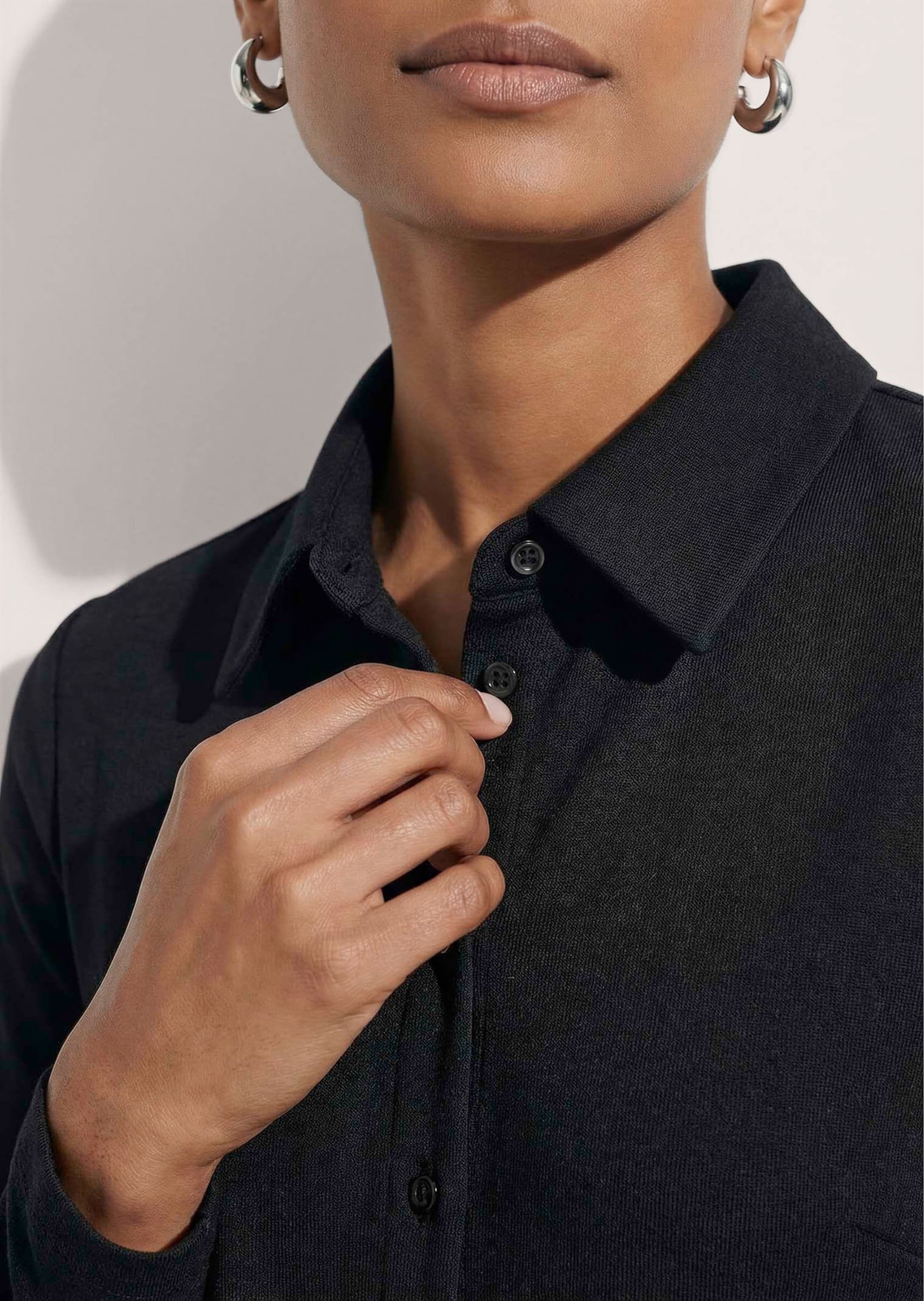 MADELEINE Langarmshirt »Shirt Blusenshirt im Materialmix«