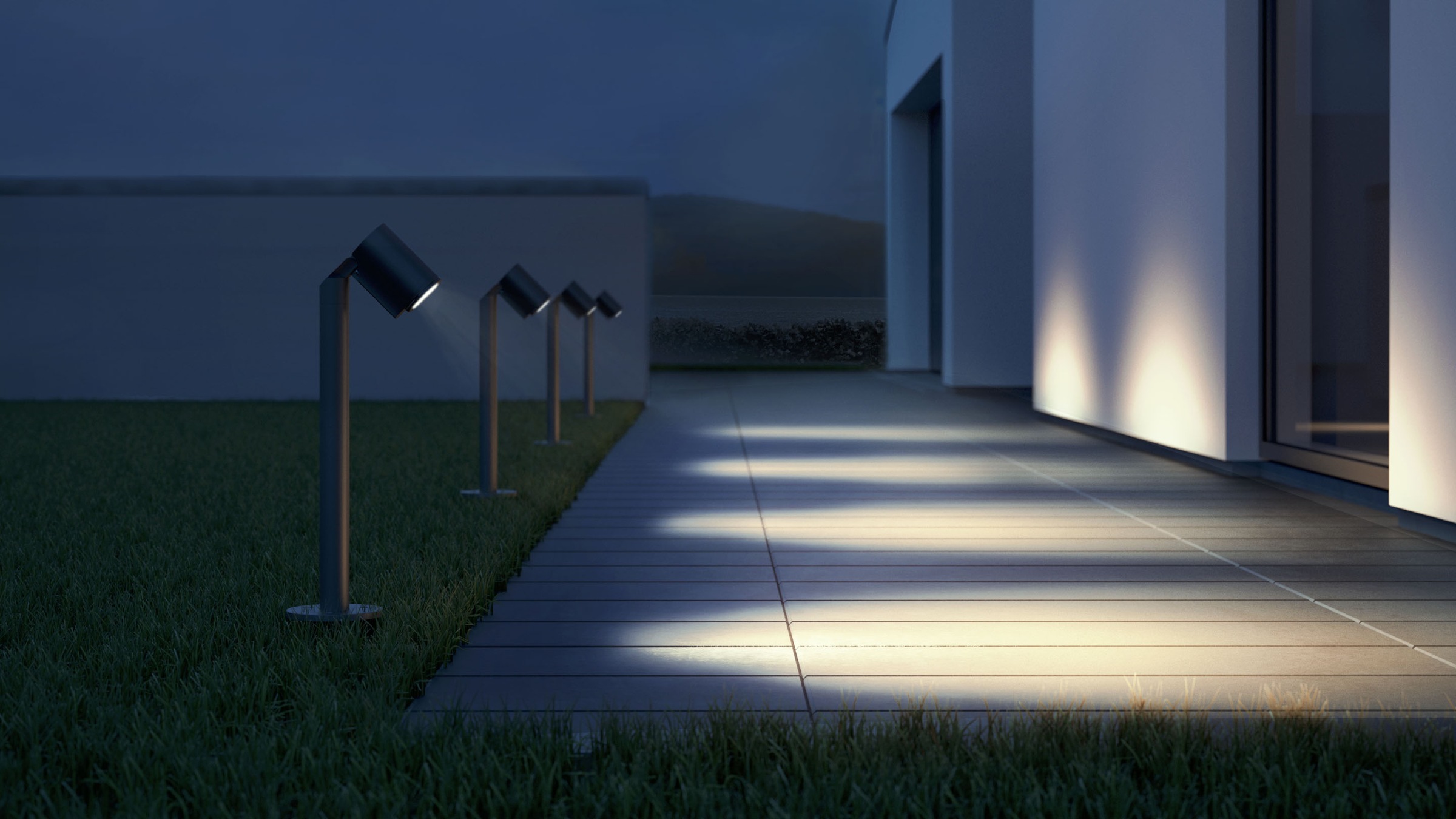 steinel LED Gartenstrahler "Spot Way" GU10  LED-Board Warmweiß