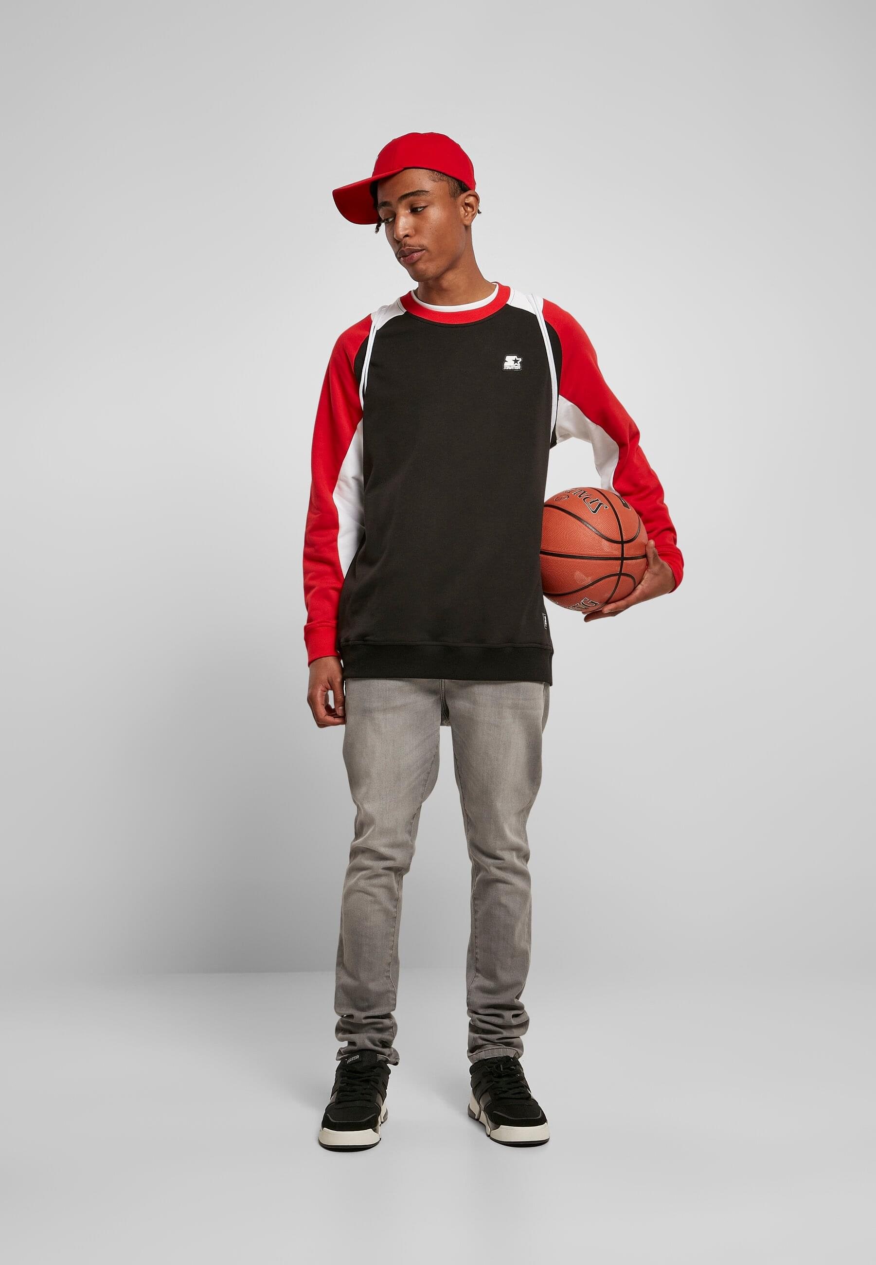Starter Black Label Rundhalspullover »Starter Black Label Herren Starter Laser Crew«, (1 tlg.)