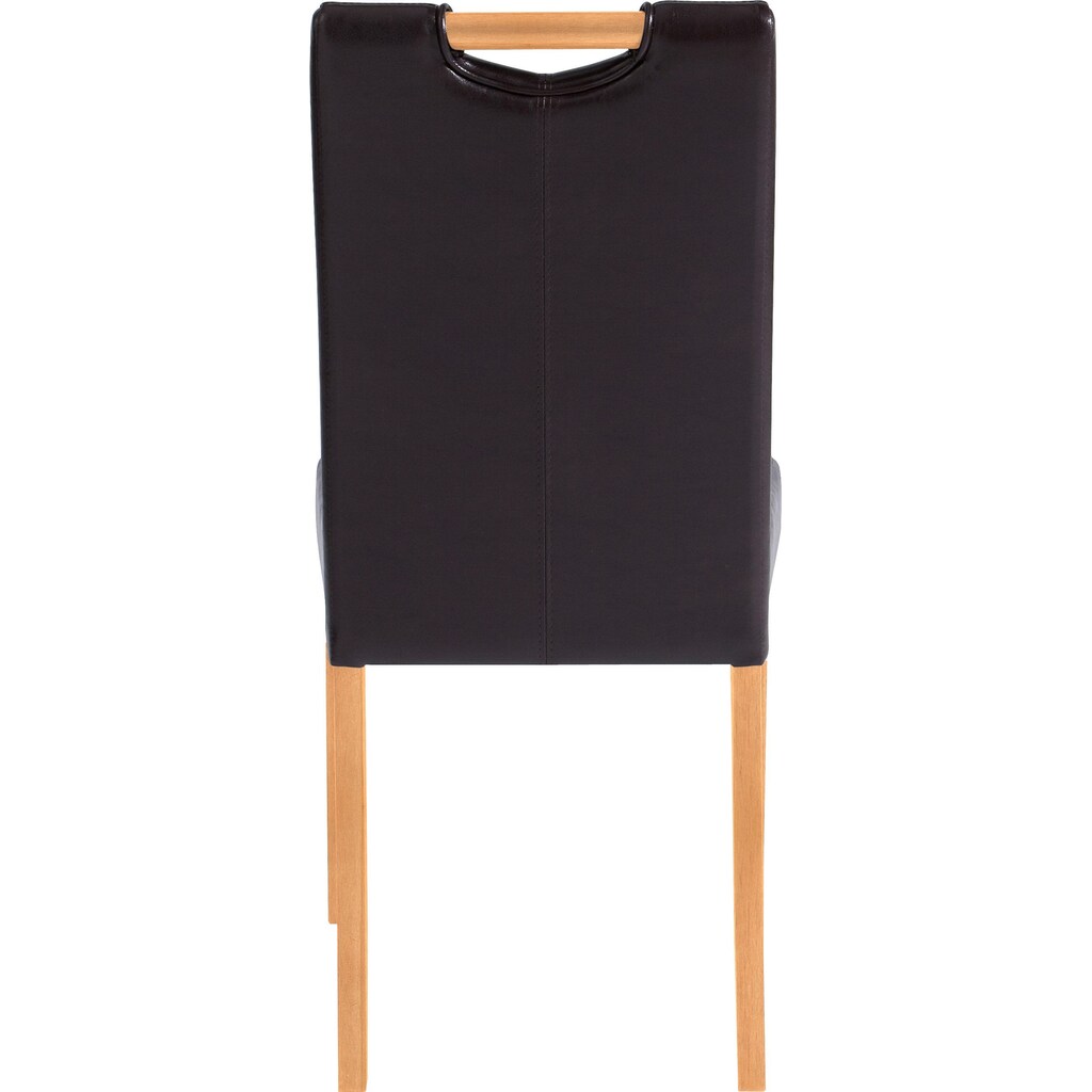 Home affaire Stuhl »Stuhlparade«, (Set), 2 St., Kunstleder, in zwei unterschiedlichen Bezugsqualitäten, in verschiedenen Farbvarianten, Sitzhöhe 46 cm