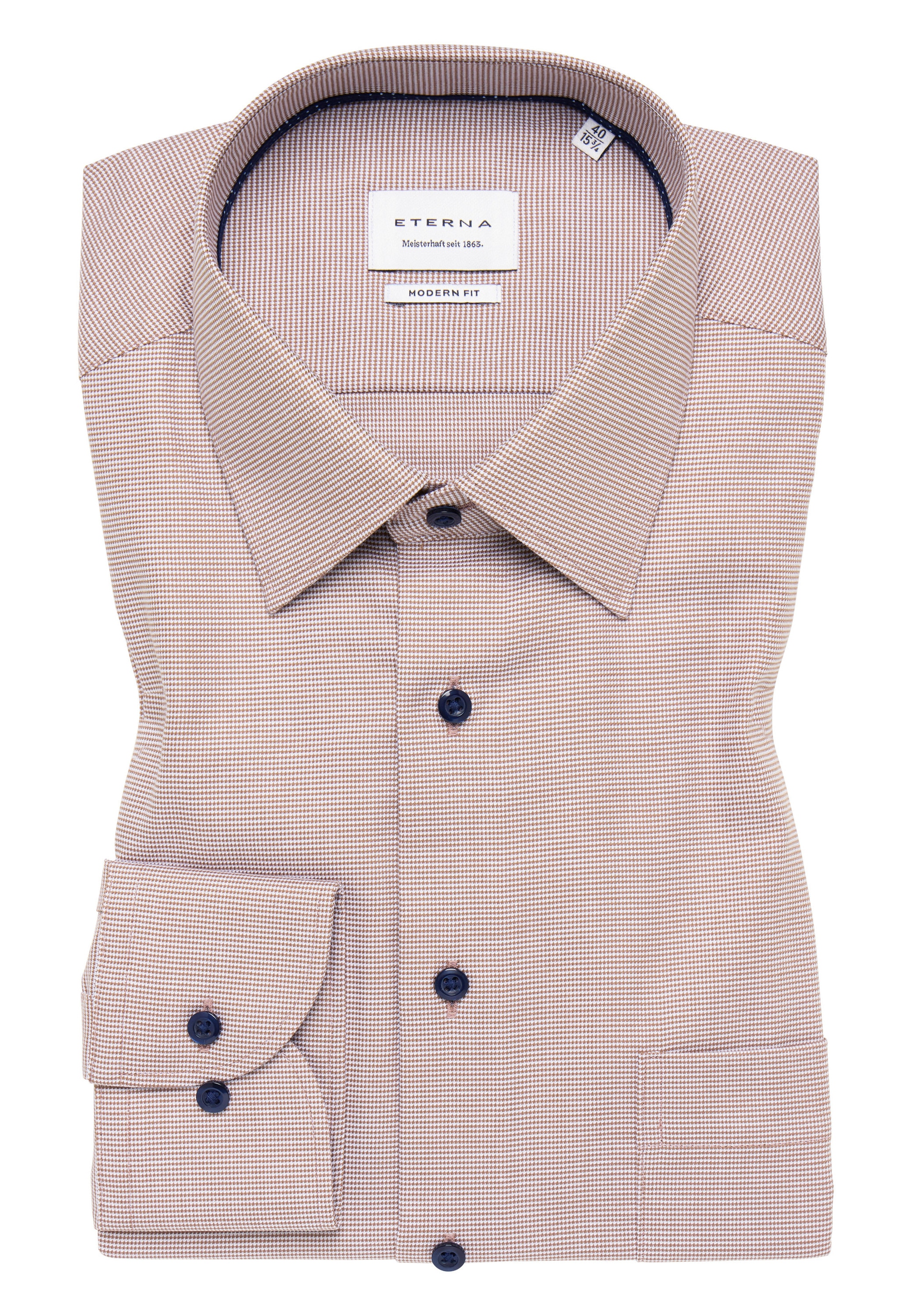 Eterna Langarmhemd »MODERN FIT«, NON IRON (bügelfrei)