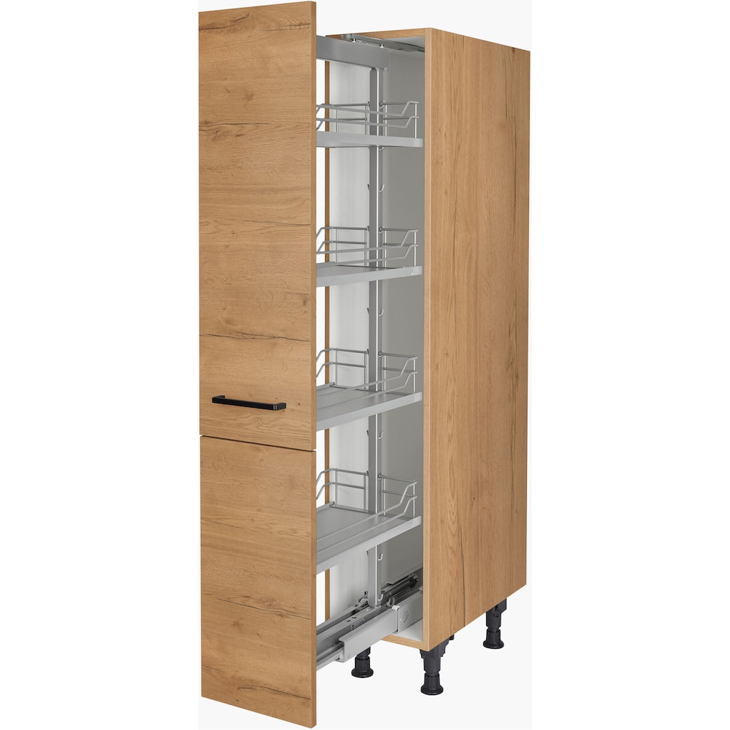 nobilia® Apothekerschrank »"Structura", mit 4 Einhängekörben, Breite 30 cm, Höhe 167,8 cm,«