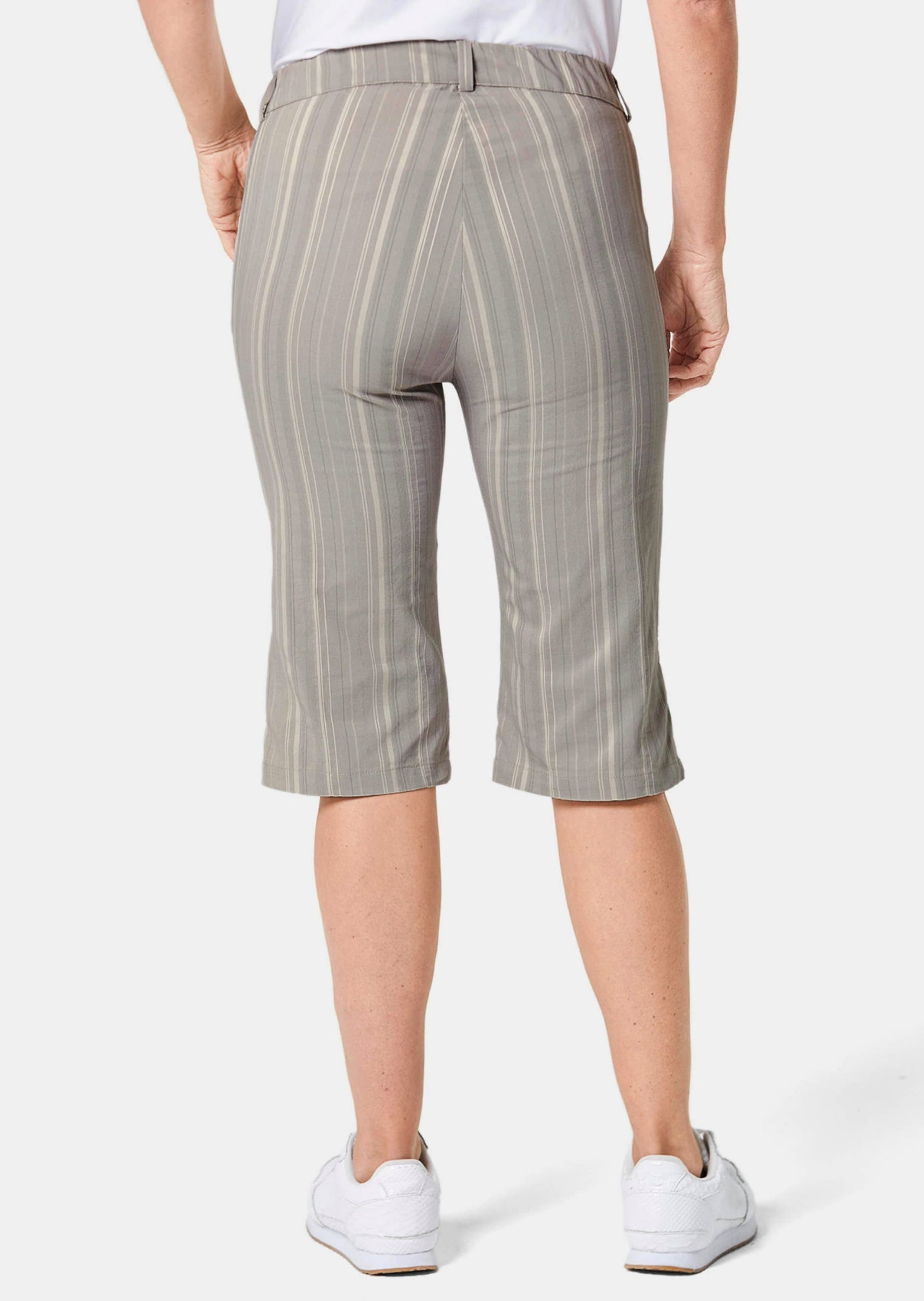 GOLDNER Stoffhose »Struktur-Bermuda Bermuda in strukturierter elastischer Ware«