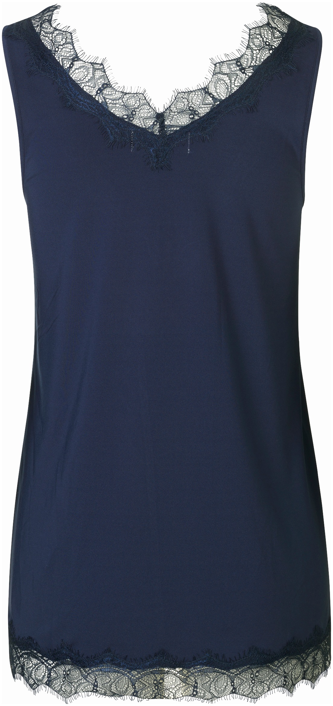 rosemunde Unterziehshirt "Billie Tank Top", Vintage-Spitzenbesatz an V- Aus günstig online kaufen