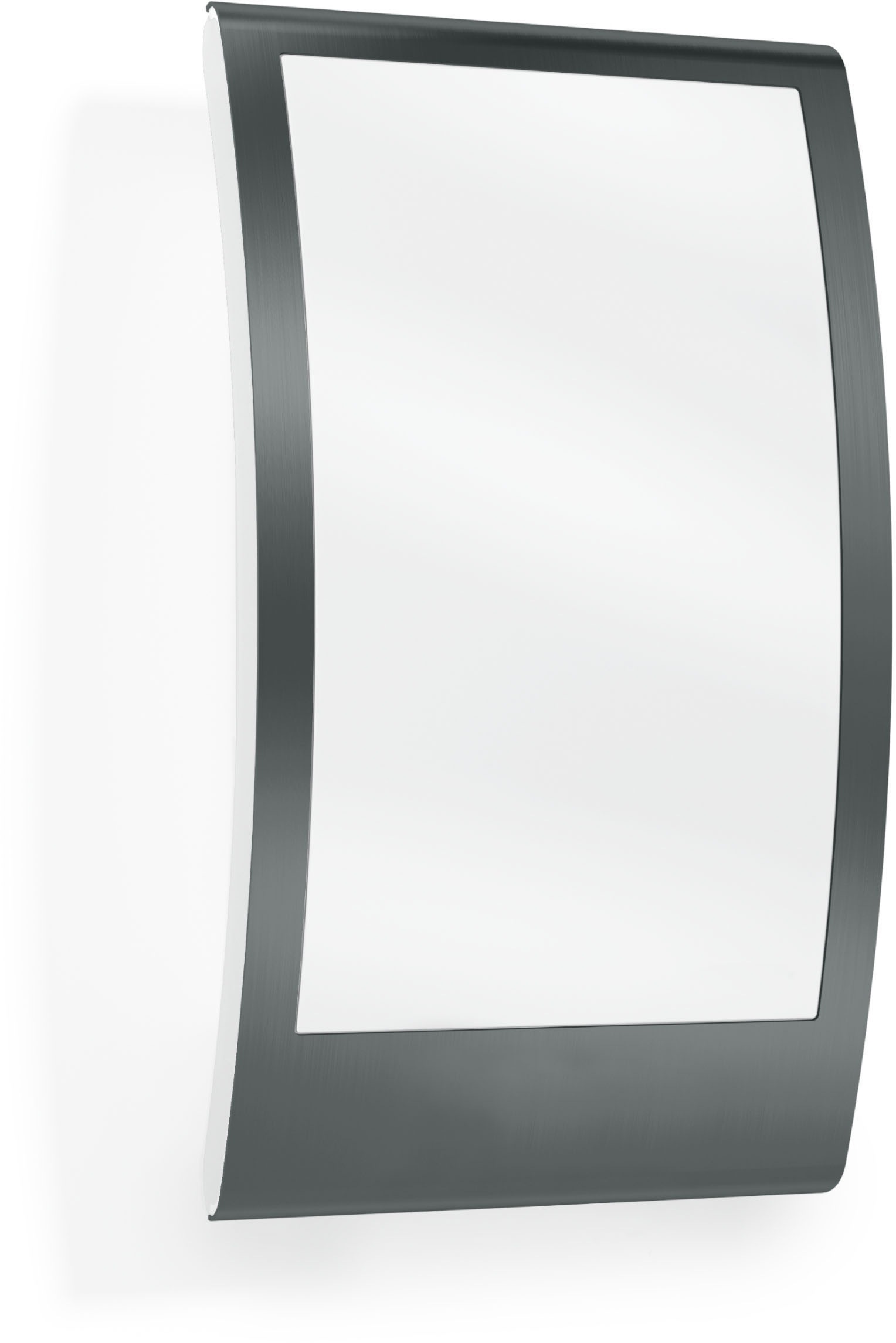 Außen-Wandleuchte STEINEL, B:16,2cm H:28cm T:8,1cm, grau, Leuchten, "L 22", Edelstahl-Blende, E27-Fassung, Moderne Fassadenleuchte, Anthrazit