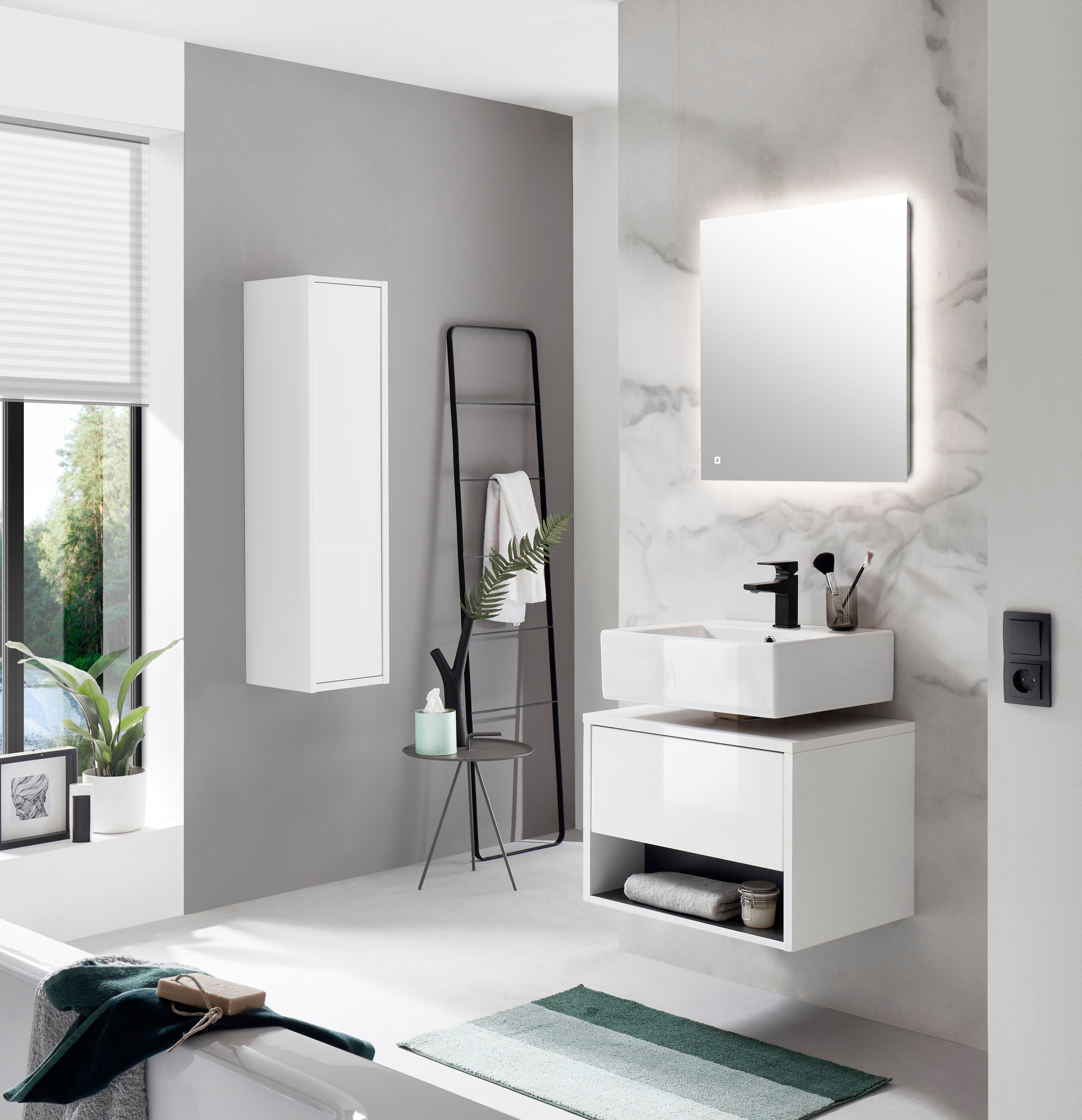 PLACES OF STYLE Badmöbel-Set "Studio Line, Bad im modernen Design, 3-teilig günstig online kaufen