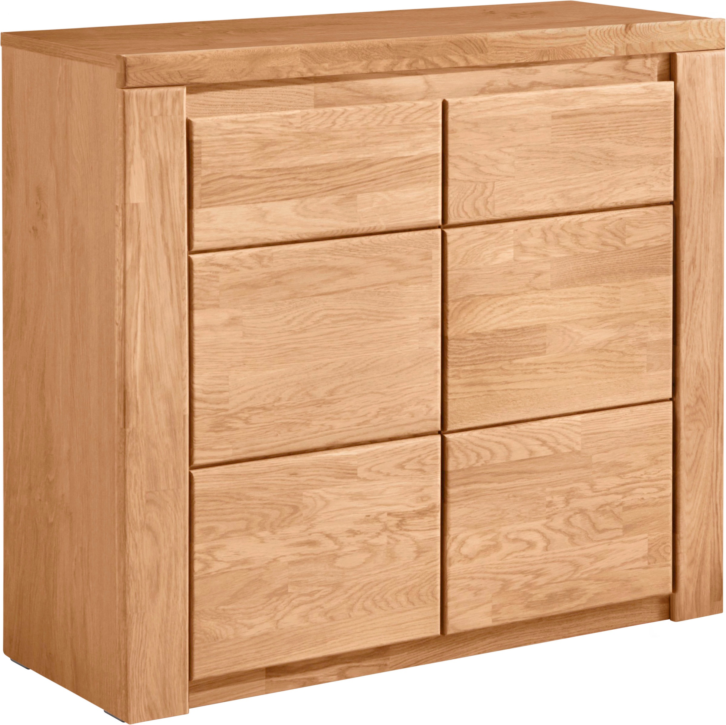 Thumbnail - OTTO home Kommode "Burano,90cm breit,35 cm tief, Fronten Massivholz" Holz massiv, Holzwerkstoff,2 Türen,2 breite Fächer