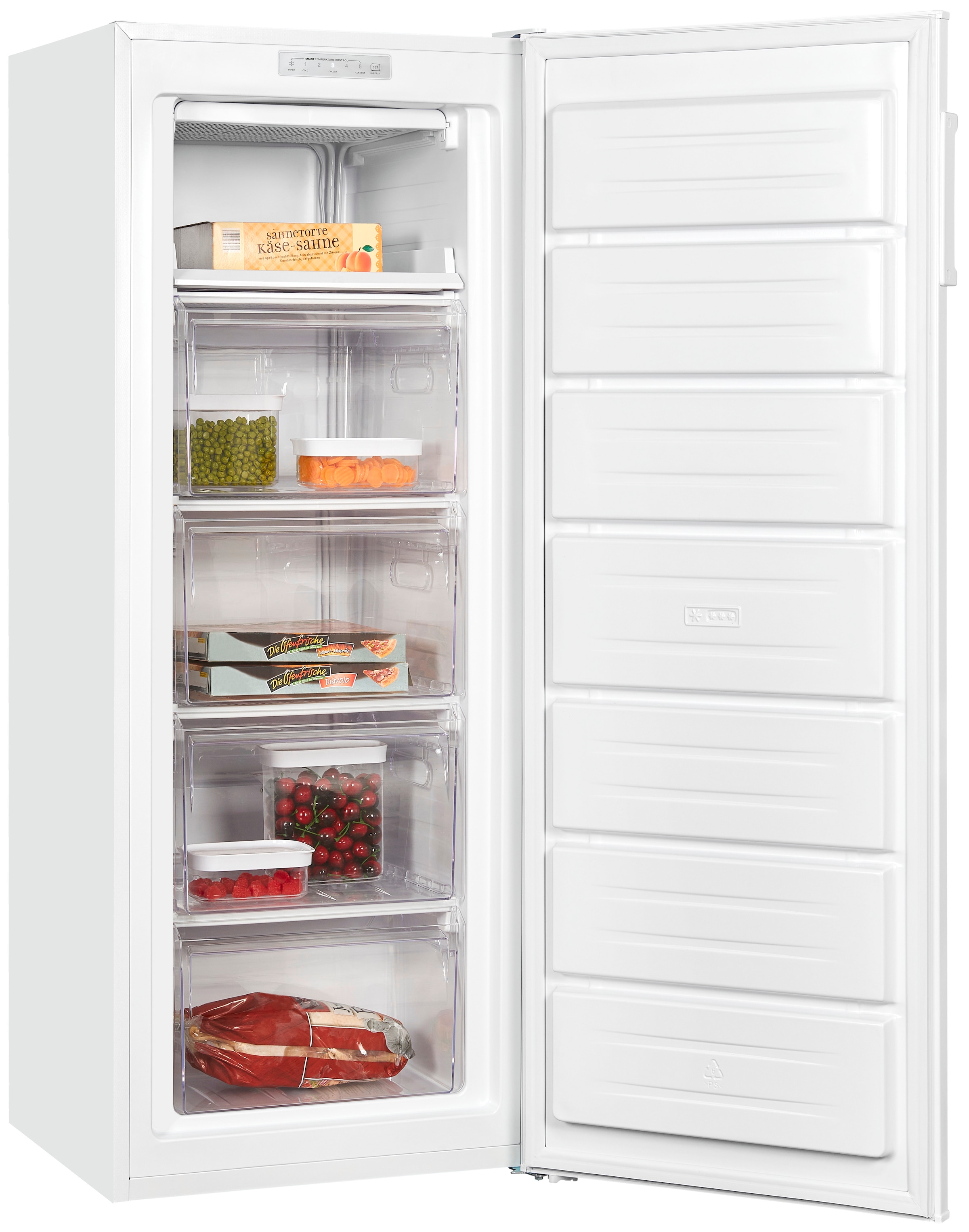 exquisit Gefrierschrank »GS230-HE-040D«, 142 cm hoch, 55 cm breit, wechselbarer Türanschlag