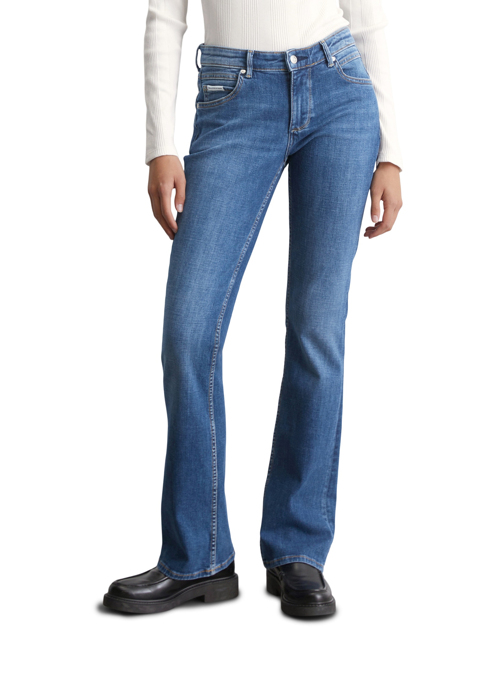 Marc OPolo DENIM Schlagjeans "aus Organic Cotton Stretch" günstig online kaufen